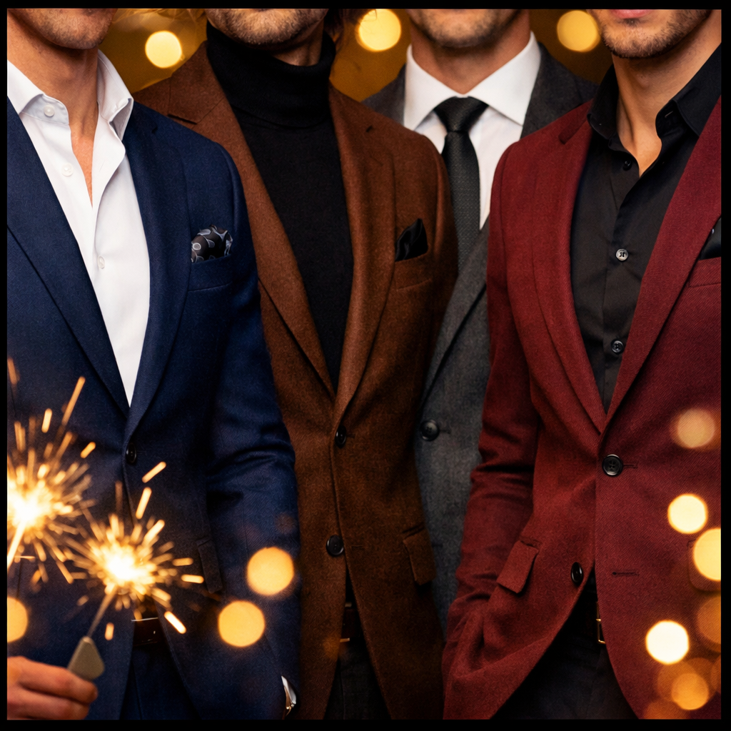 Sort er ikke eneste valg – nytårsfarver til mænd
