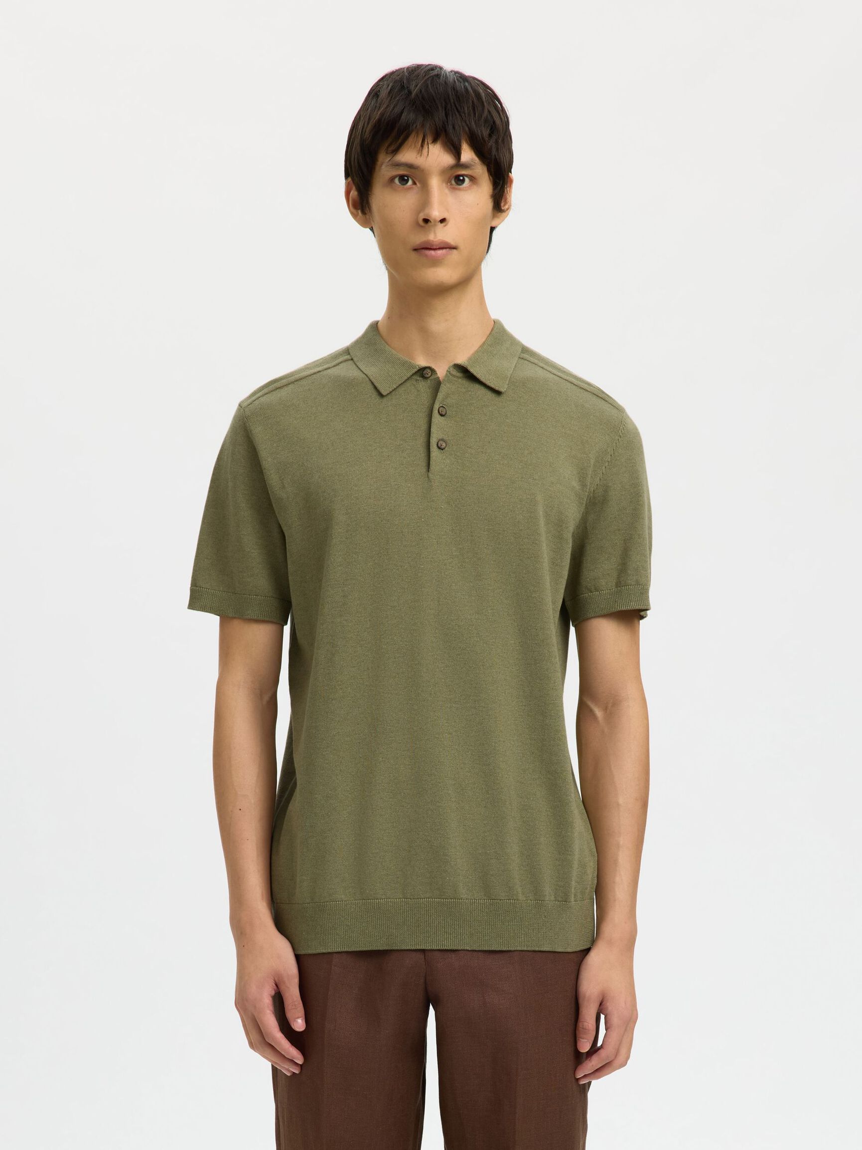 SLHBERG SS KNIT POLO