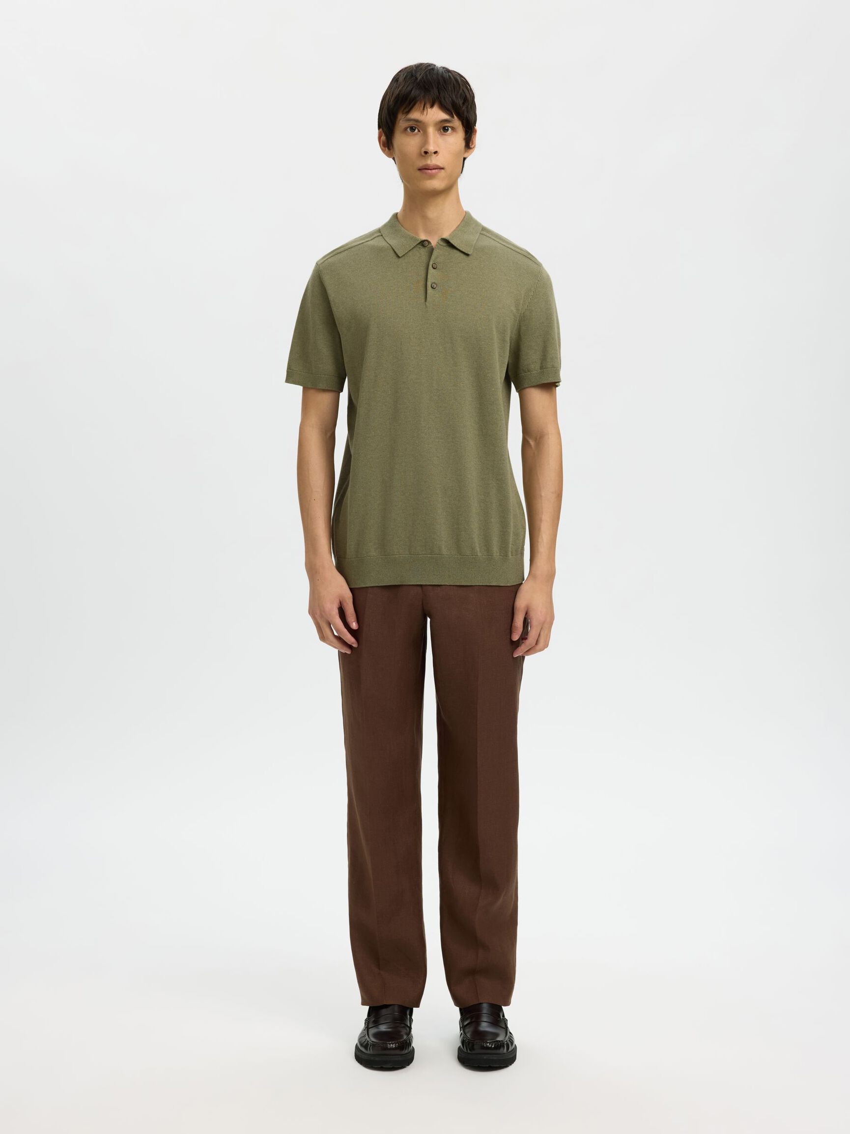 SLHBERG SS KNIT POLO