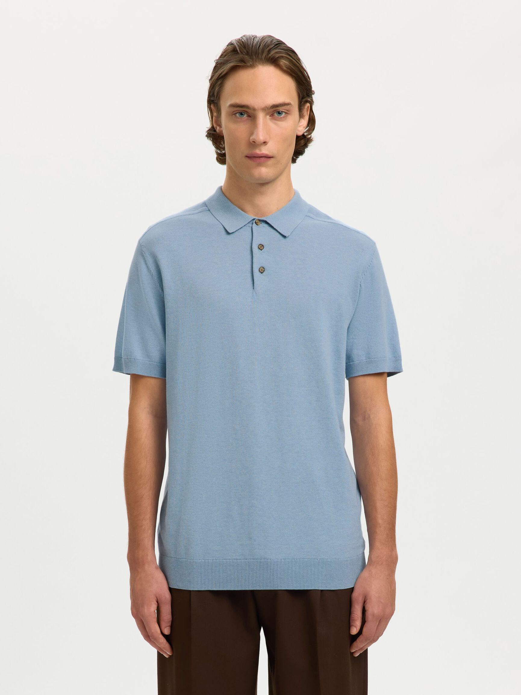 SLHBERG SS KNIT POLO