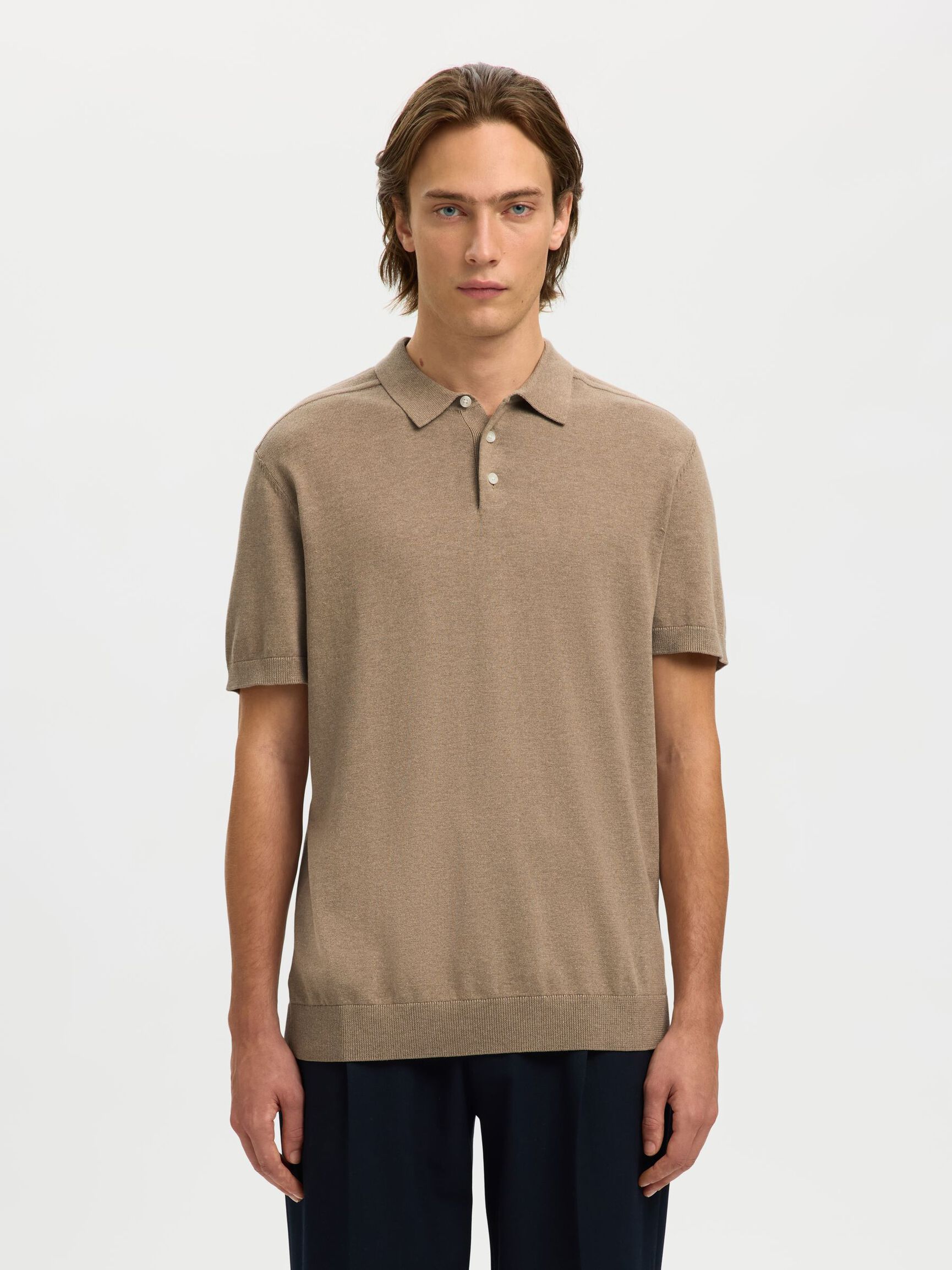 SLHBERG SS KNIT POLO