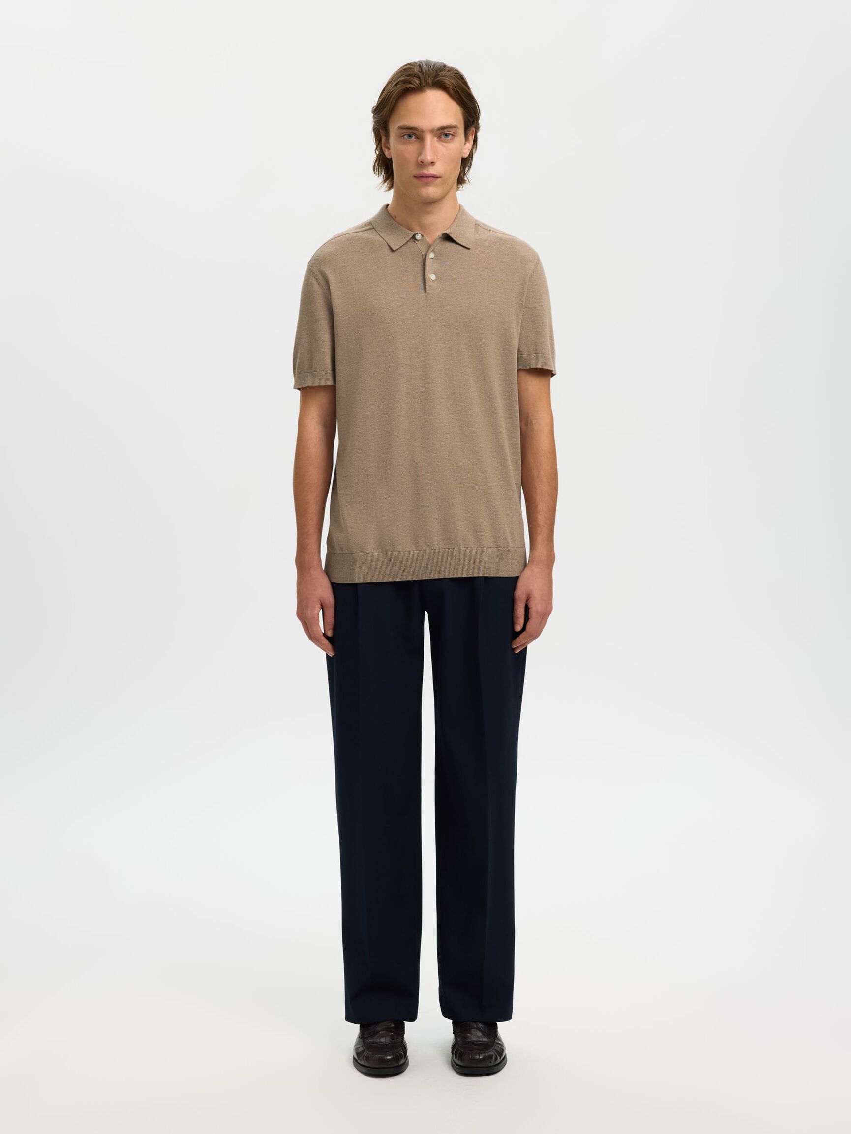 SLHBERG SS KNIT POLO