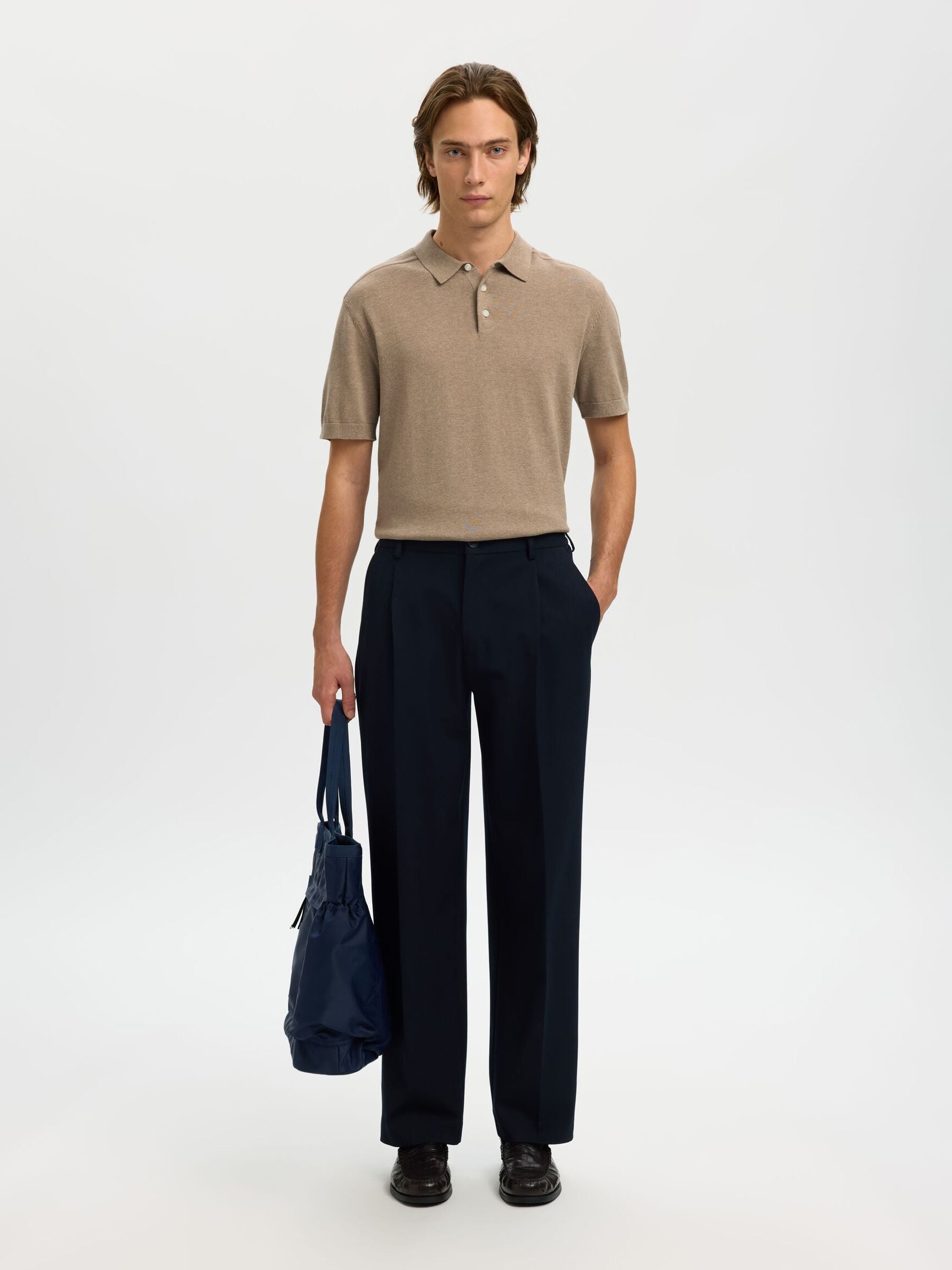 SLHBERG SS KNIT POLO