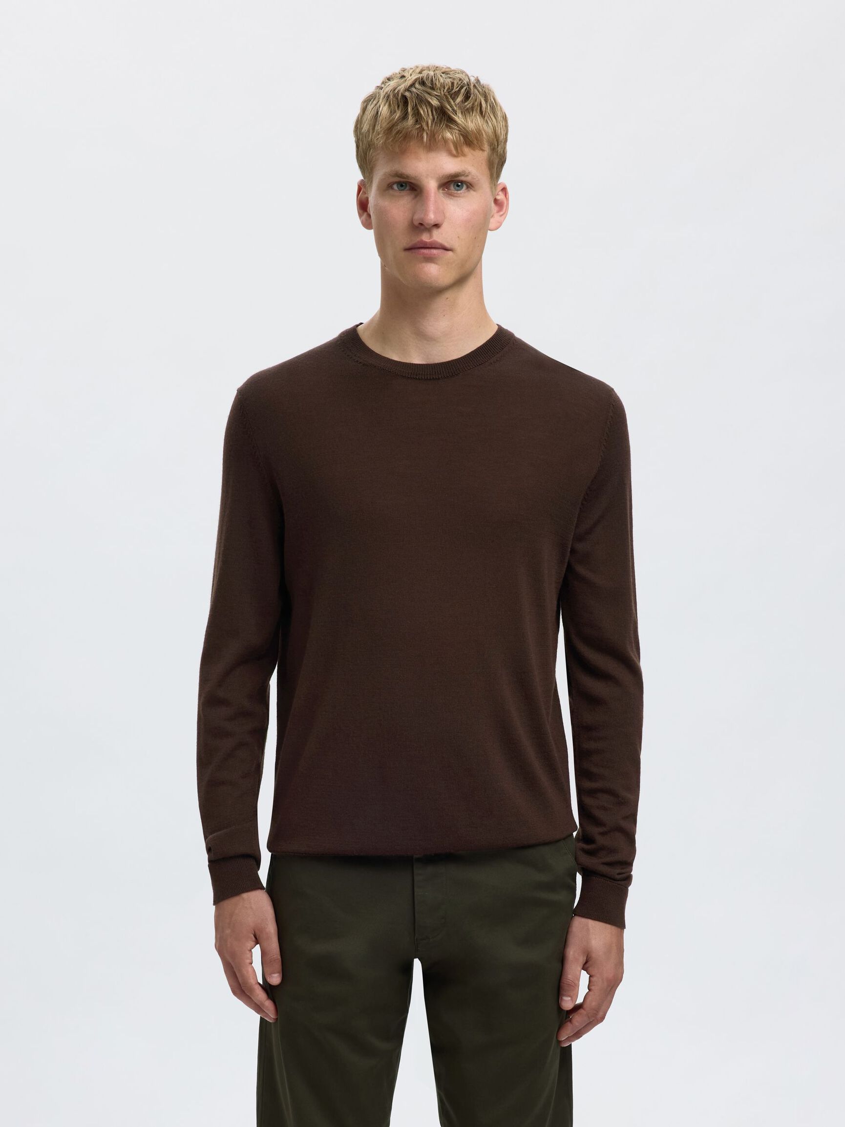 100% MERINOULD CREW NECK JUMPER