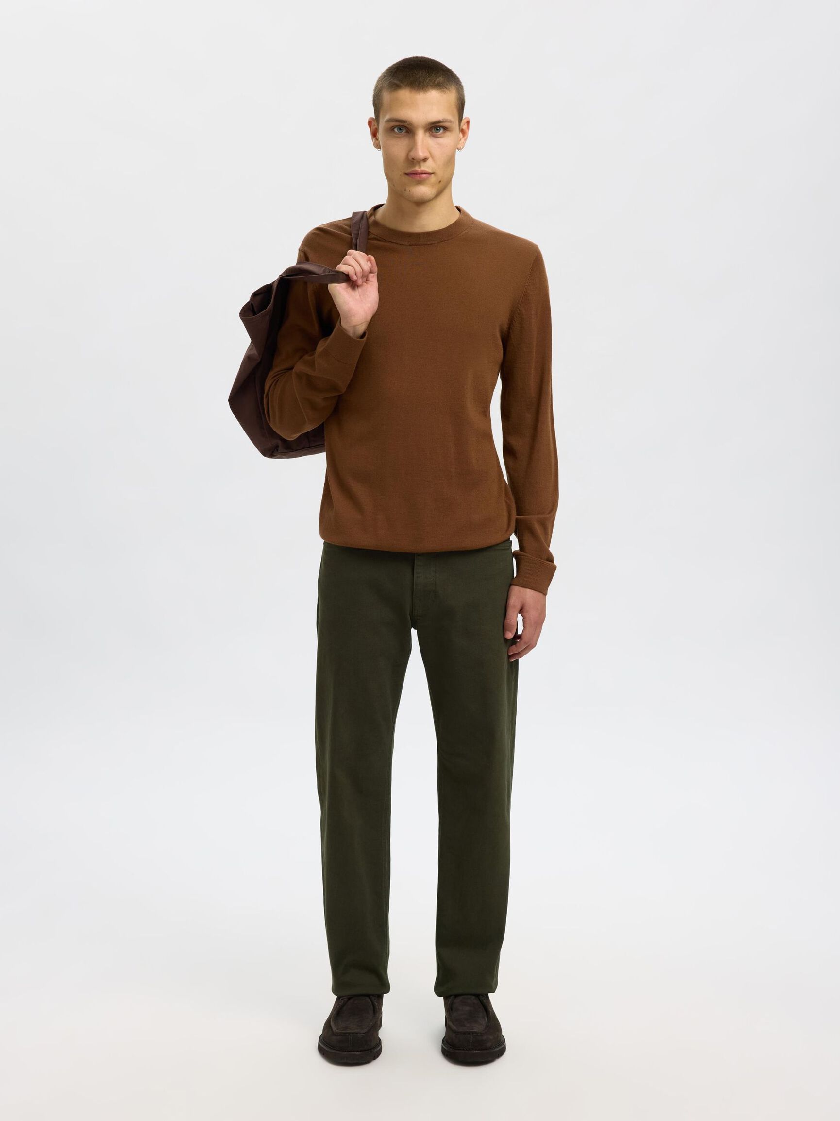 100% MERINOULD CREW NECK JUMPER