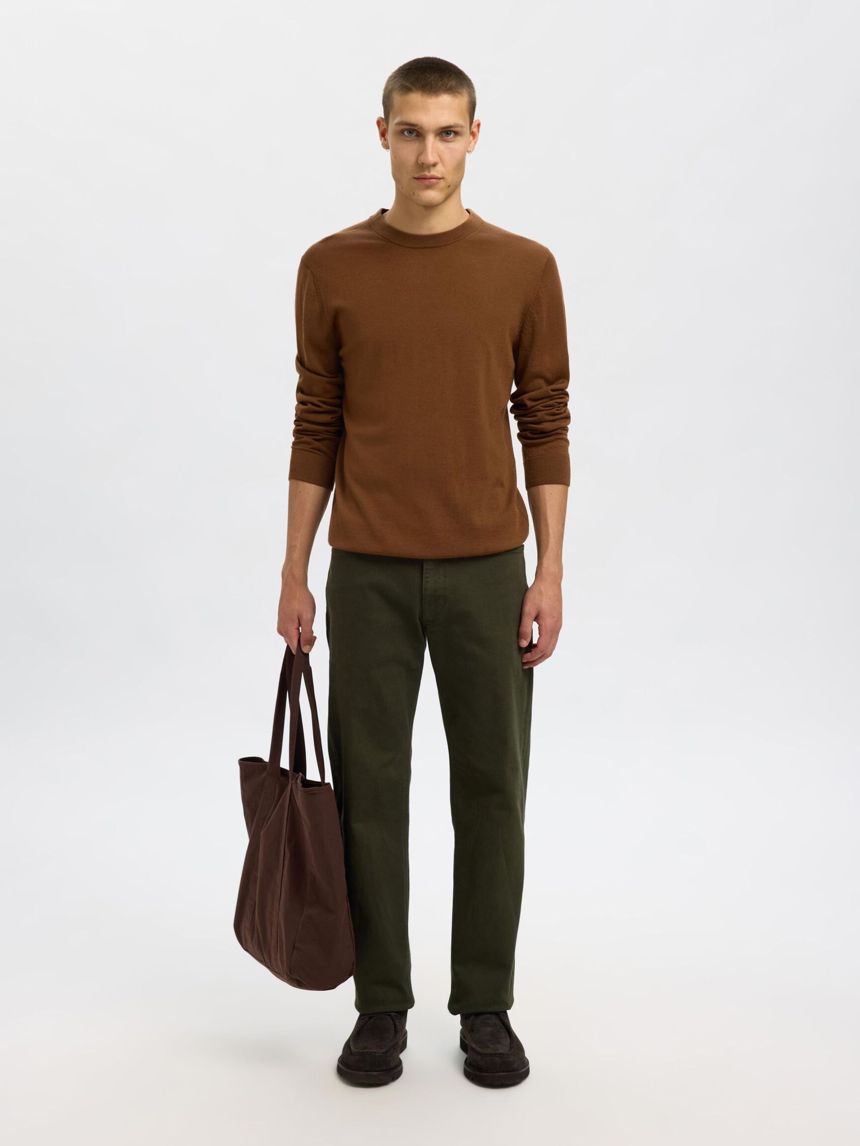 100% MERINOULD CREW NECK JUMPER