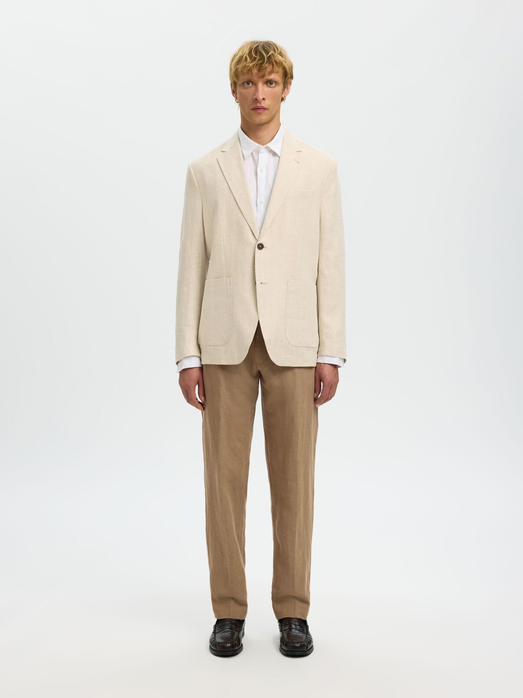 STRAIGHT LEROY LINEN PANTS
