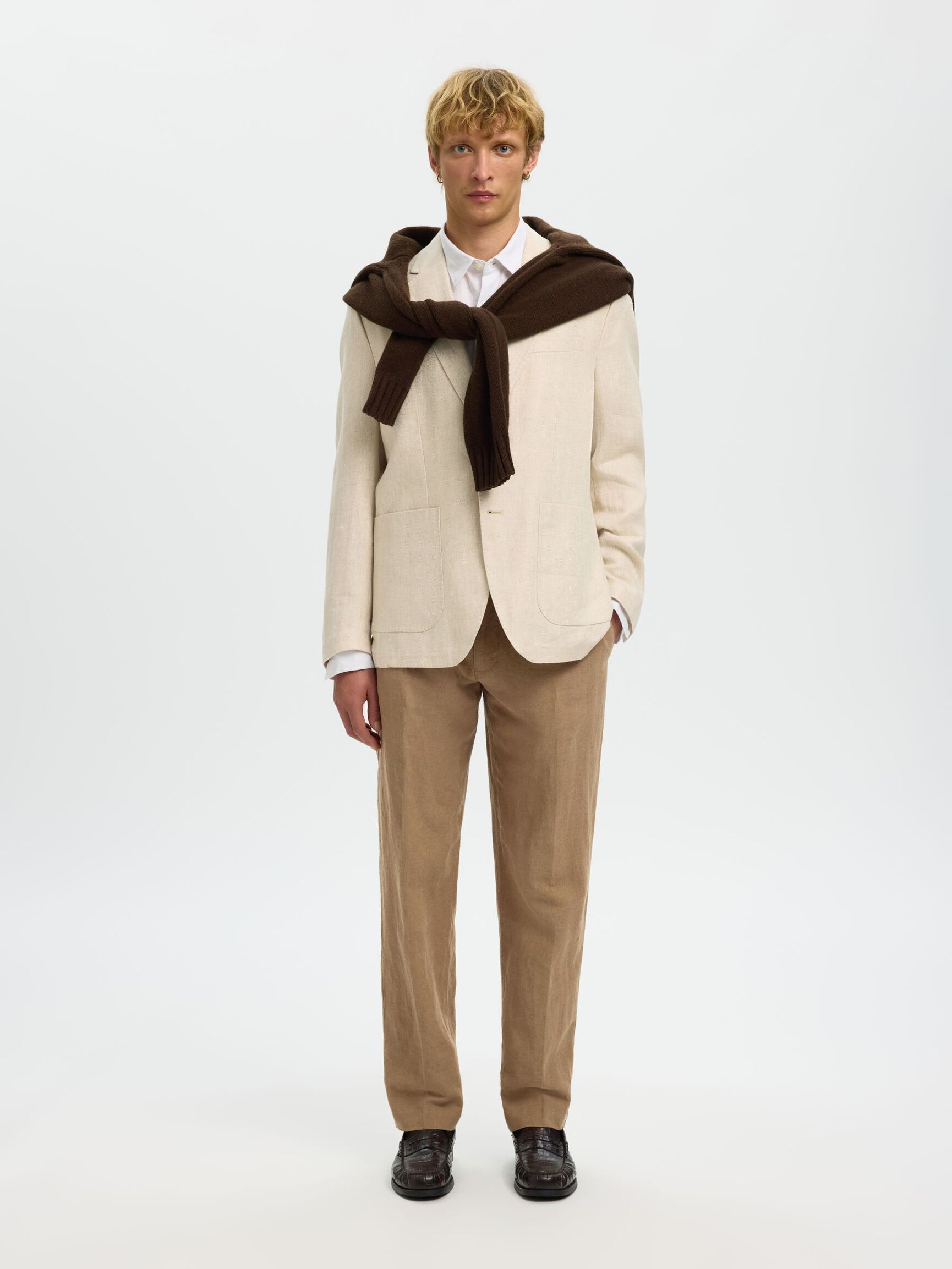 STRAIGHT LEROY LINEN PANTS