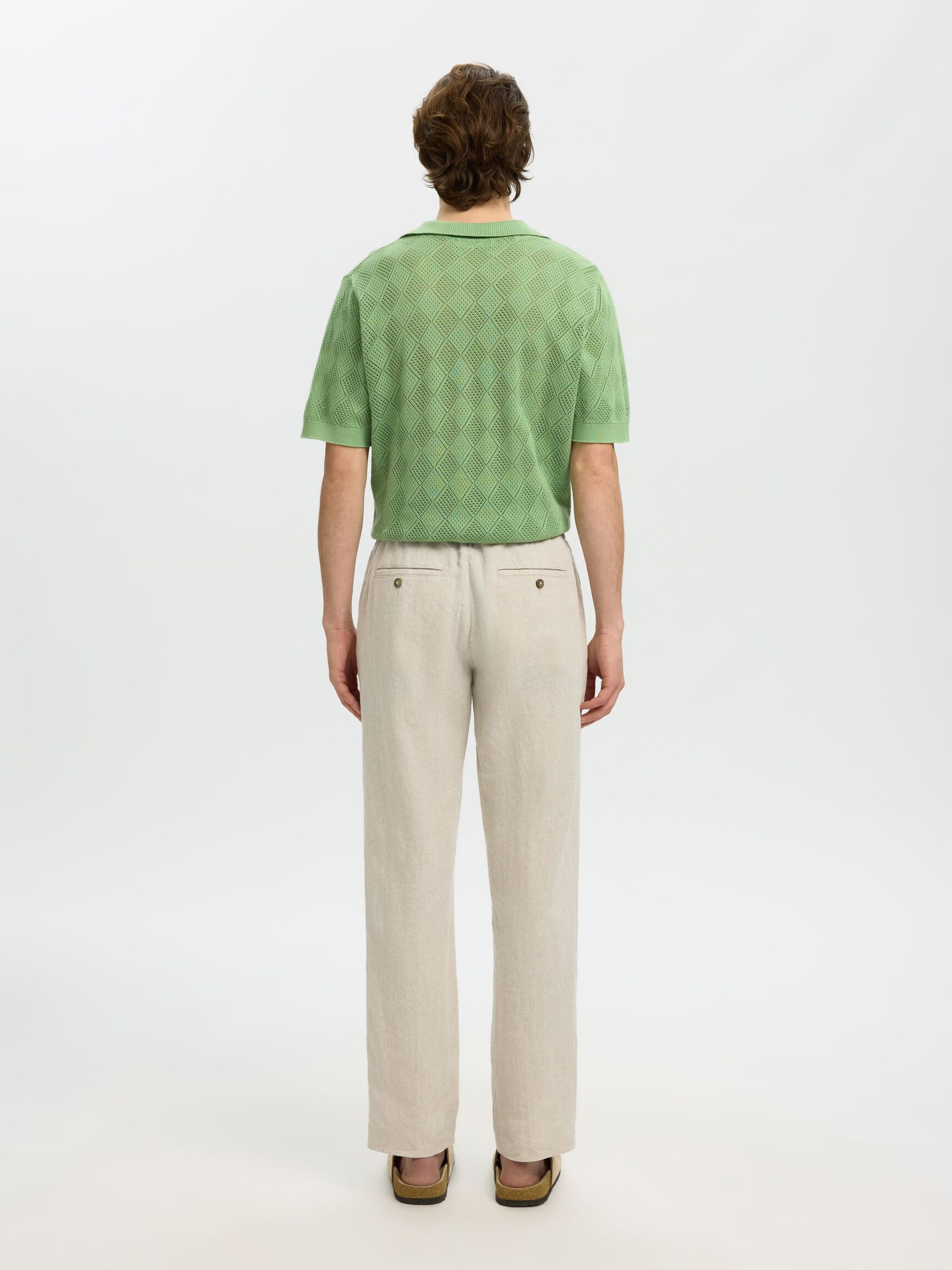 STRAIGHT LEROY LINEN PANTS