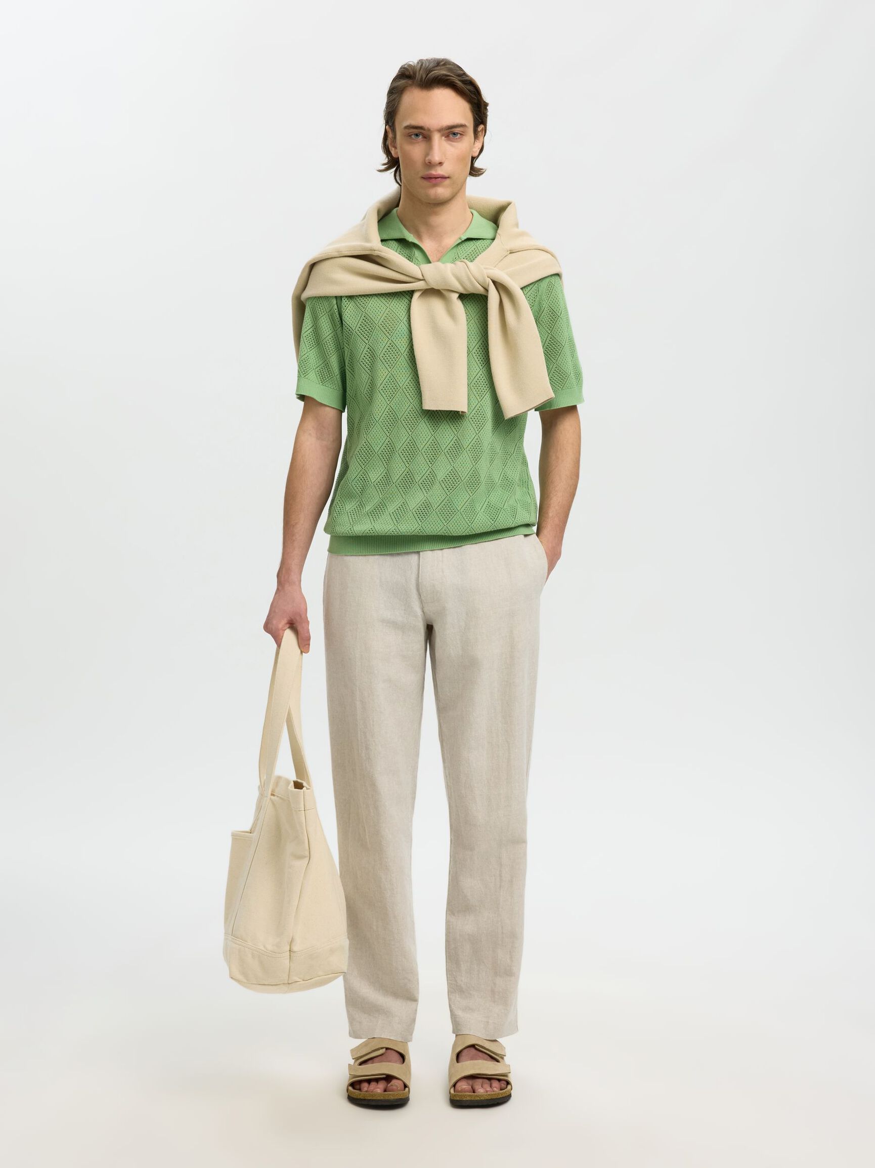 STRAIGHT LEROY LINEN PANTS