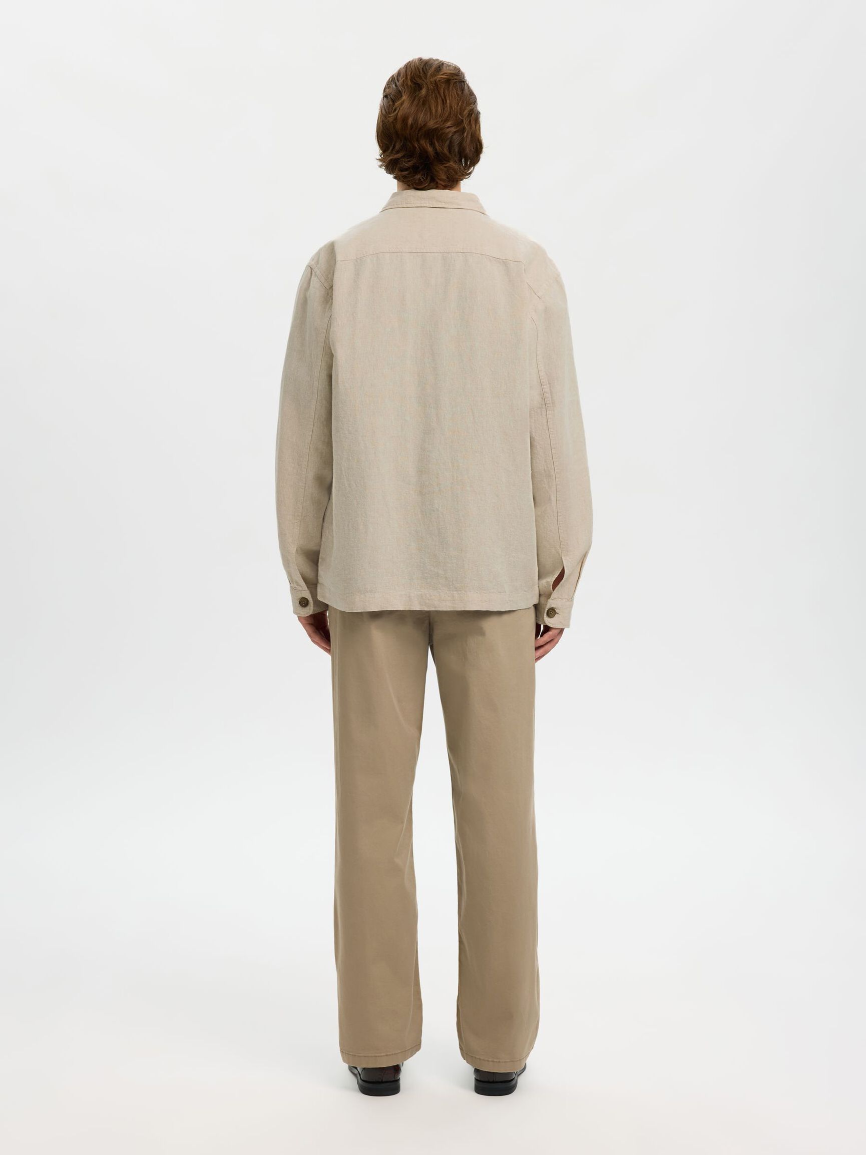 LINEN BLEND OVERSHIRT