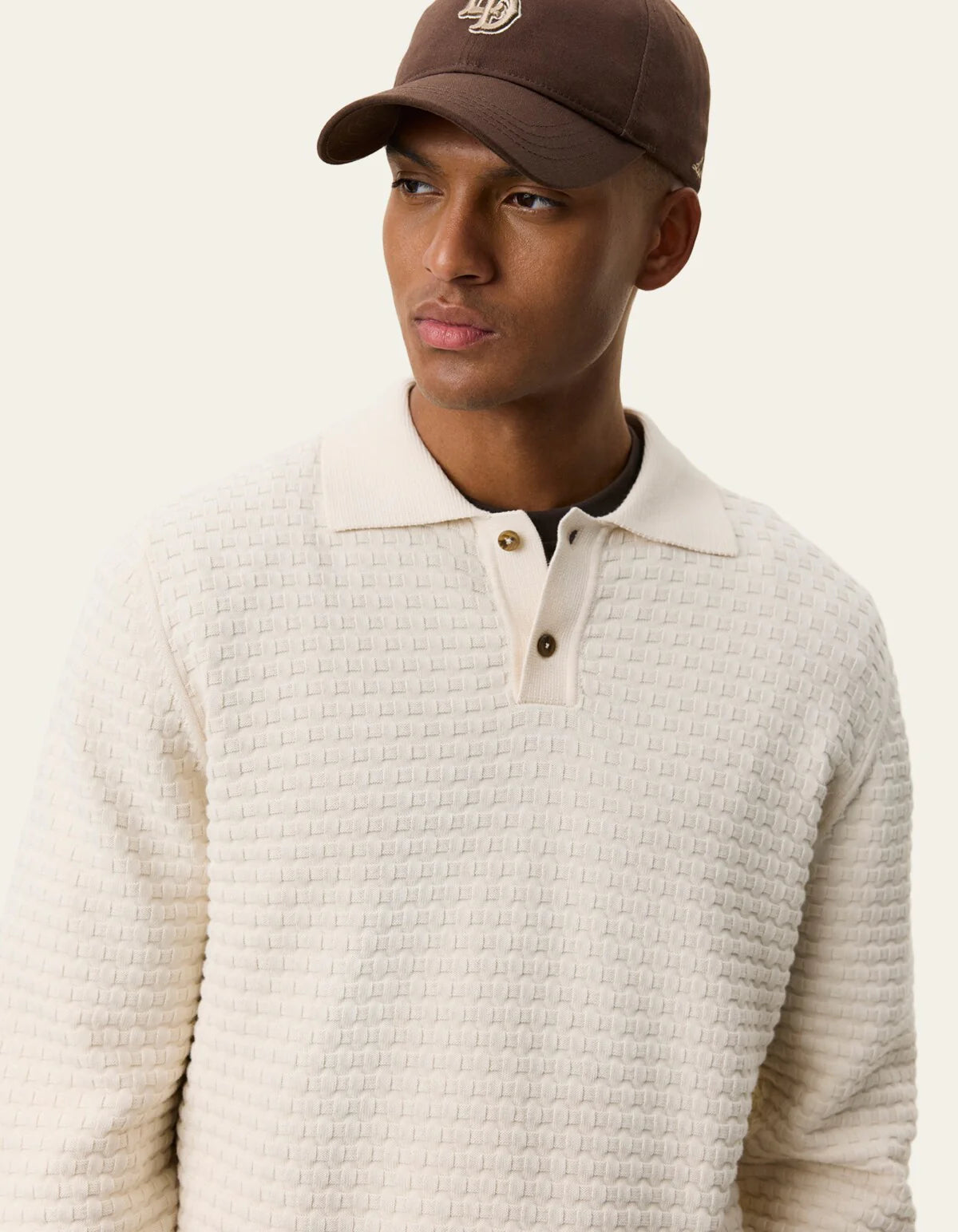 BILLY WEAVE KNITTED LS POLO
