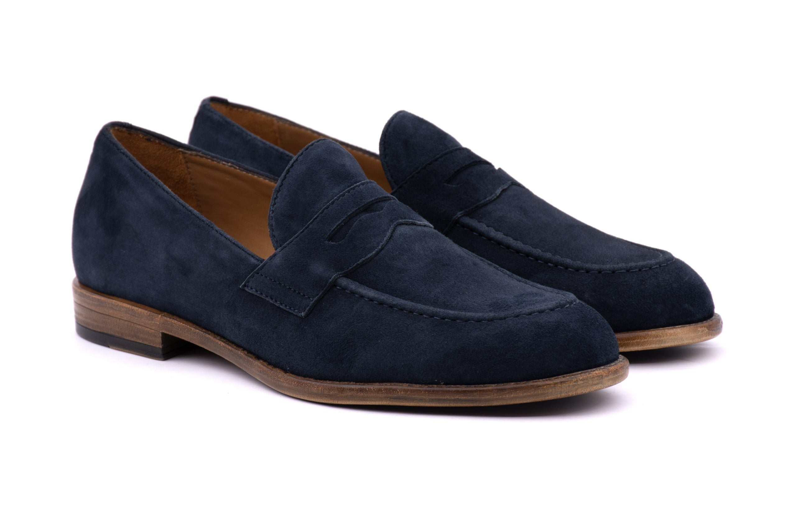 AMALFI SUEDE LOAFER - BLUE