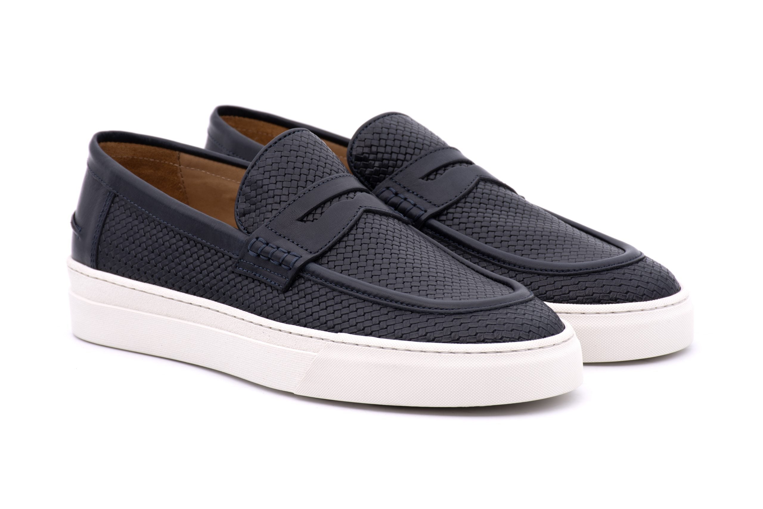 PANAMA STAMPATO LOAFER - BLUE