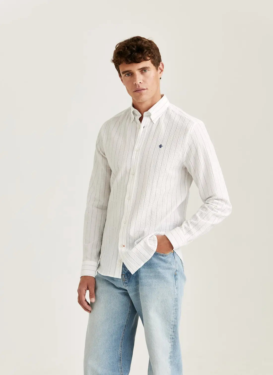 SEERSUCKER SHIRT SLIM FIT