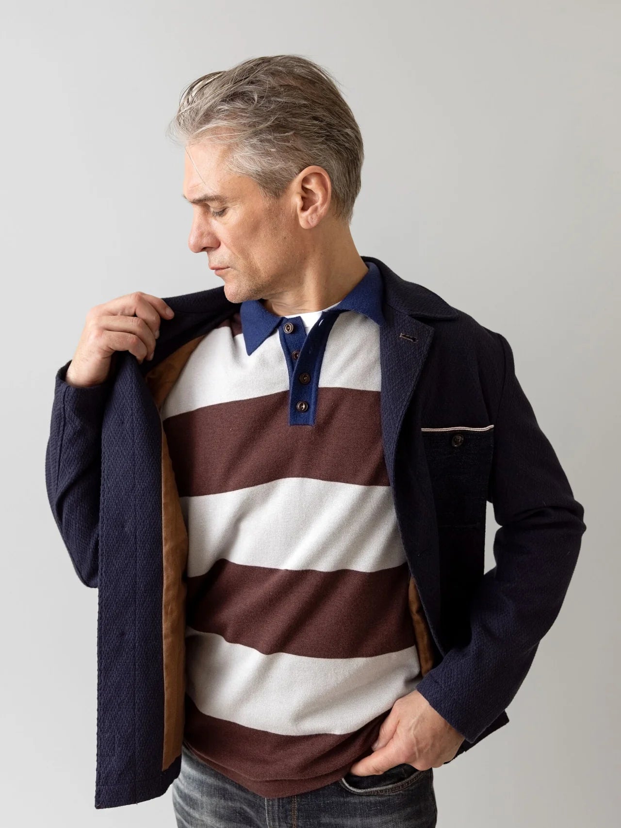 MMGROYAL PREPPY LS POLO STRIK