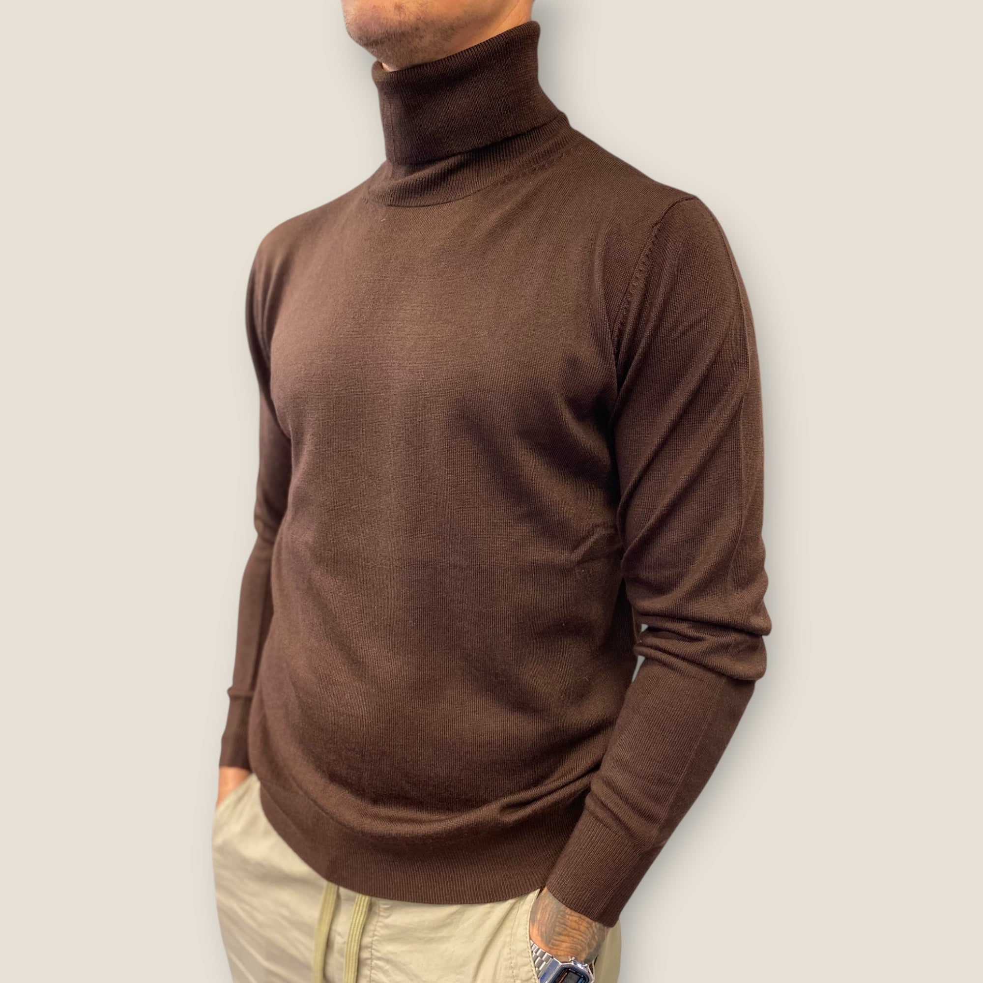 ROLL NECK EKSTRA FIN MERINO ULD