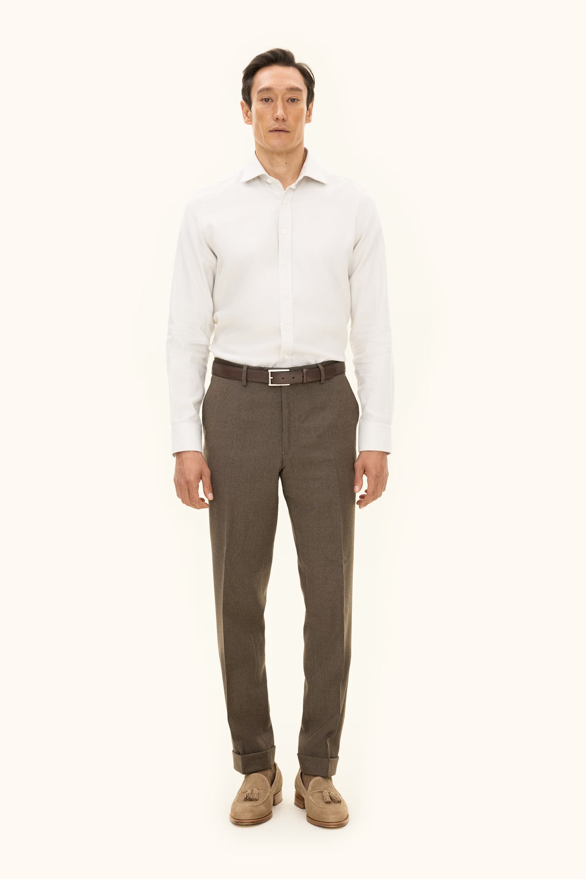 DANDY TURN UP SLIM FIT FLANNEL BUKSER