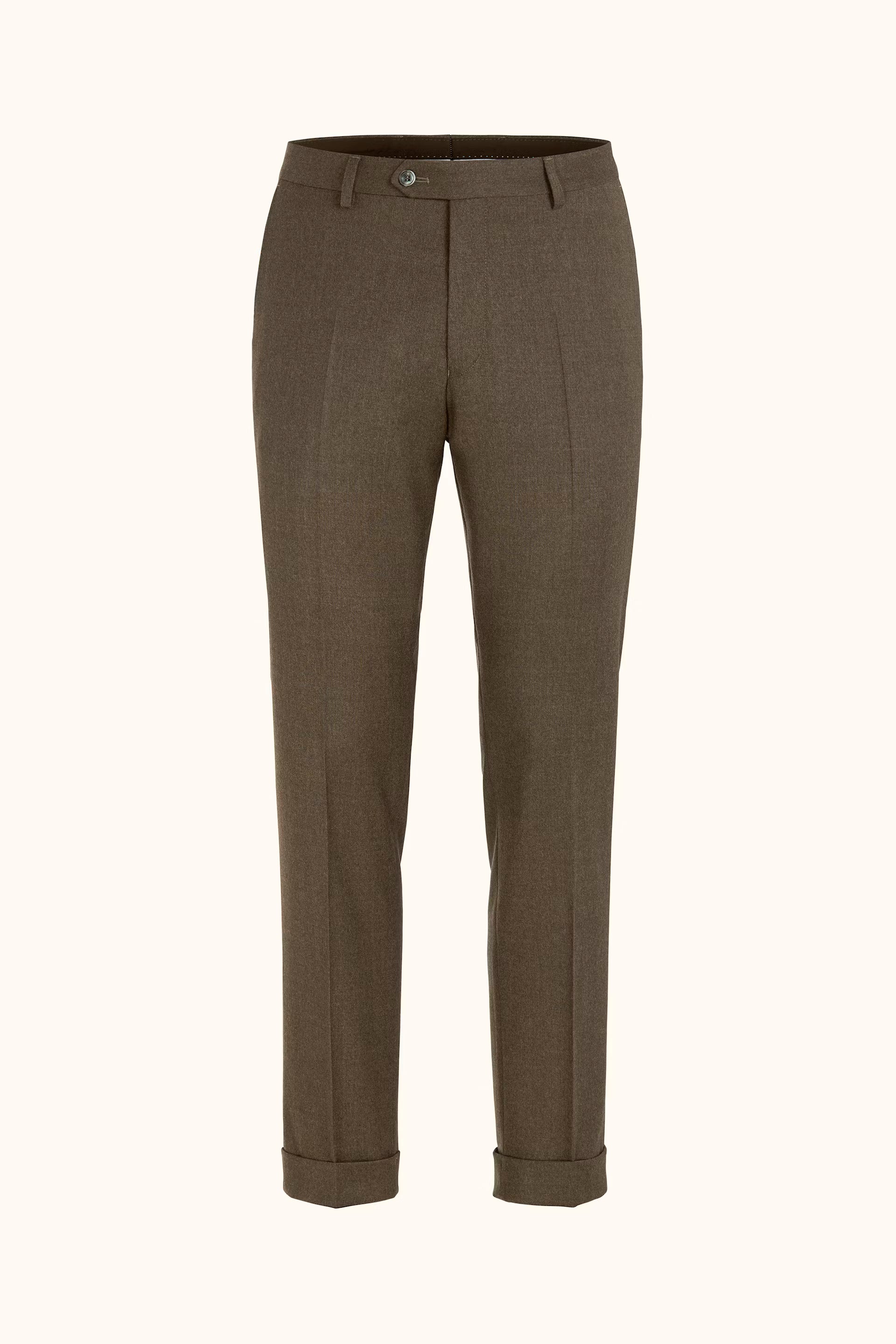 DANDY TURN UP SLIM FIT FLANNEL BUKSER