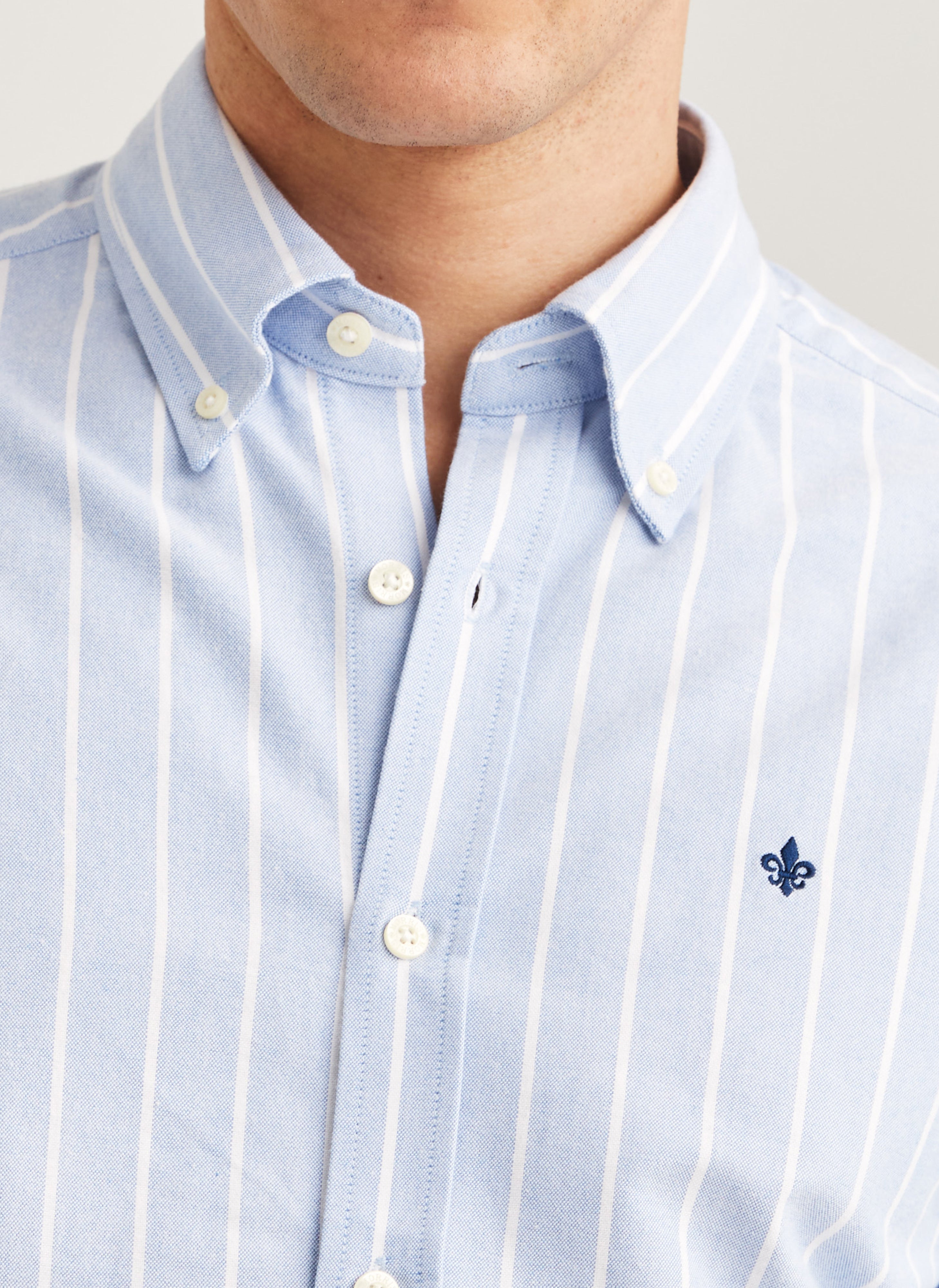 DOUGLAS OXFORD STRIPE SKJORTE / SLIM FIT