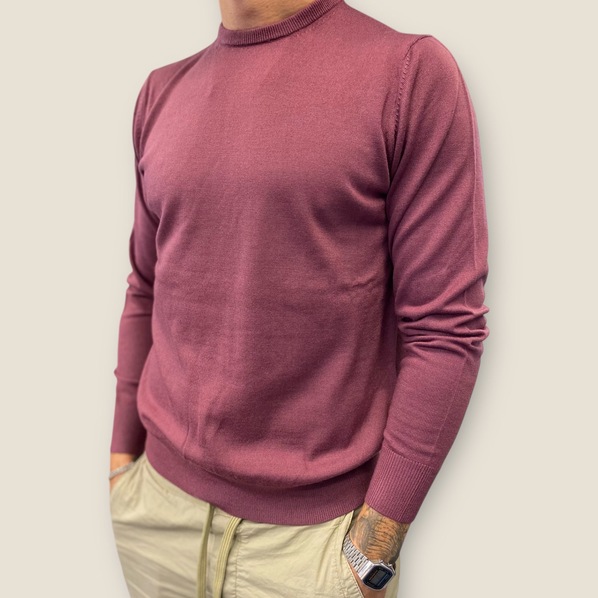 CREW NECK - EKSTRA FIN MERINOULD