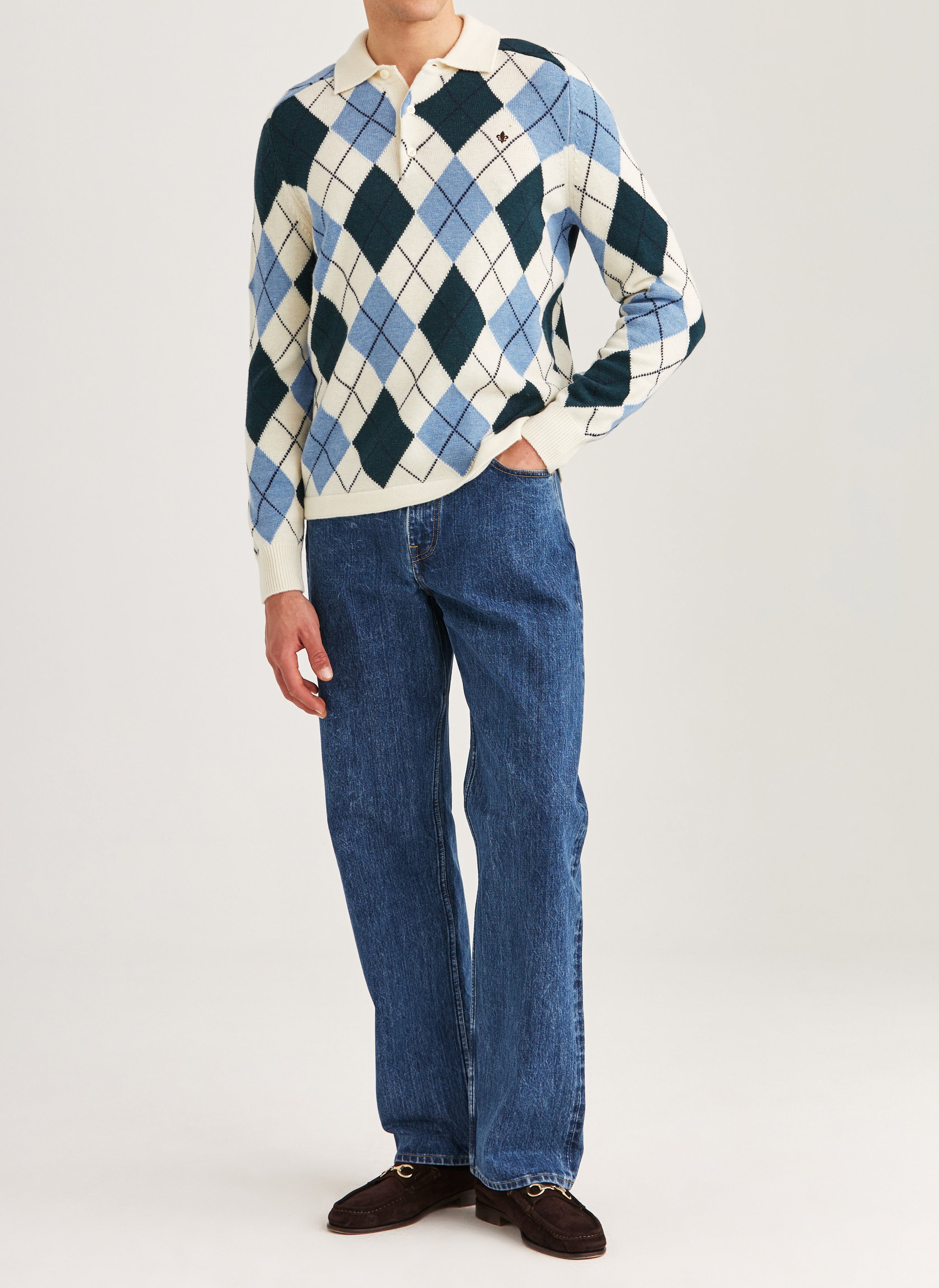 GRAHAM KNITTED RUGGER POLO