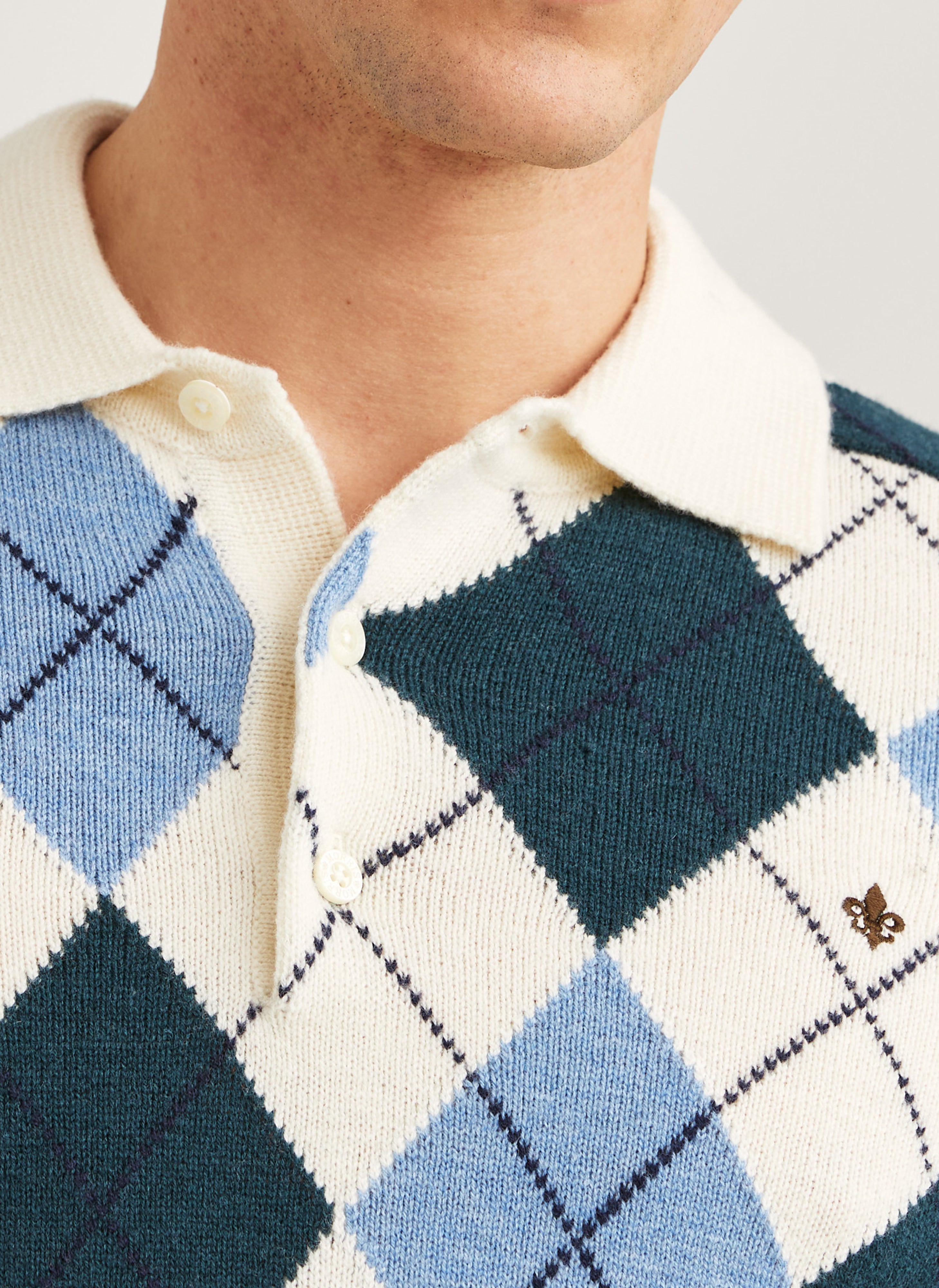 GRAHAM KNITTED RUGGER POLO