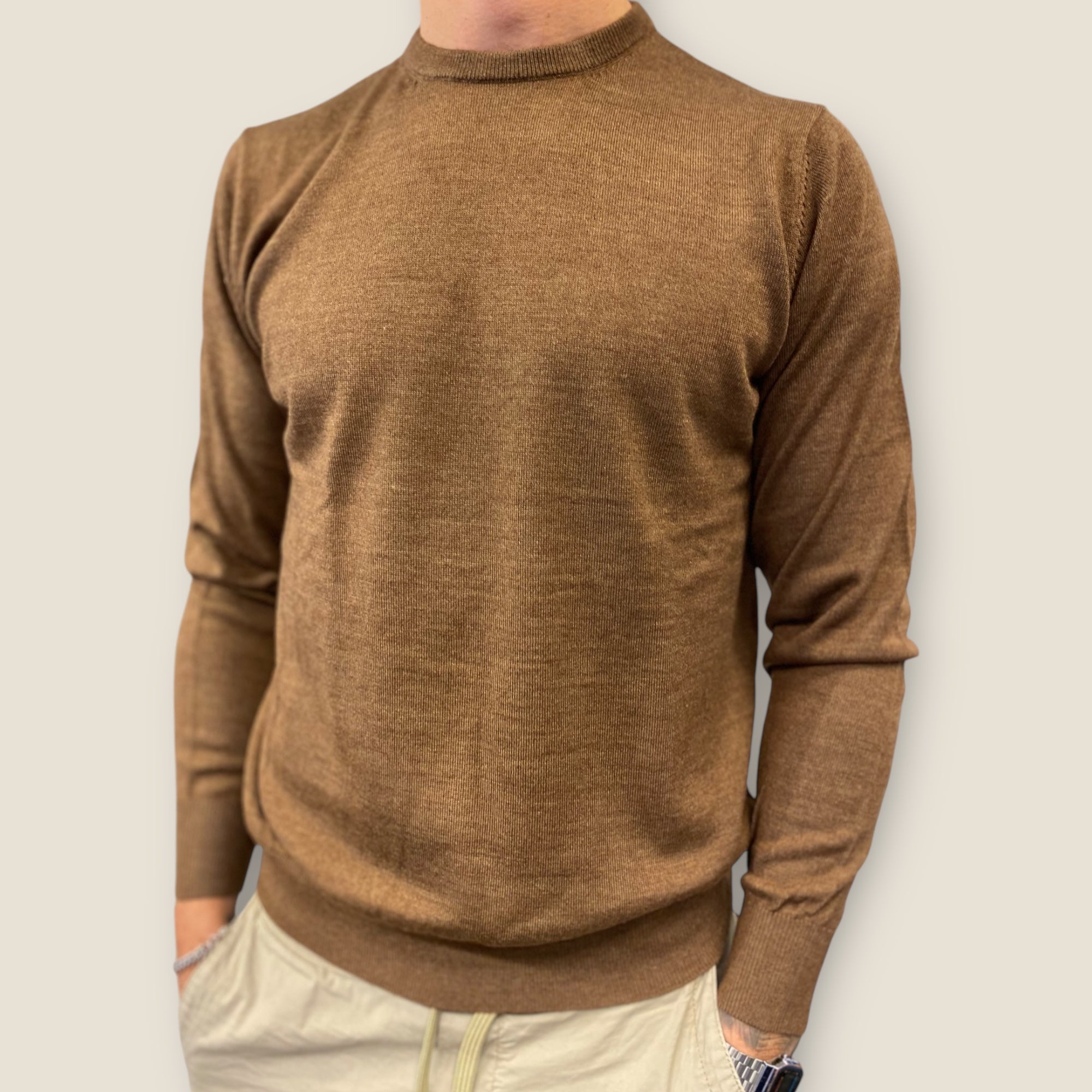 CREW NECK - EKSTRA FIN MERINOULD