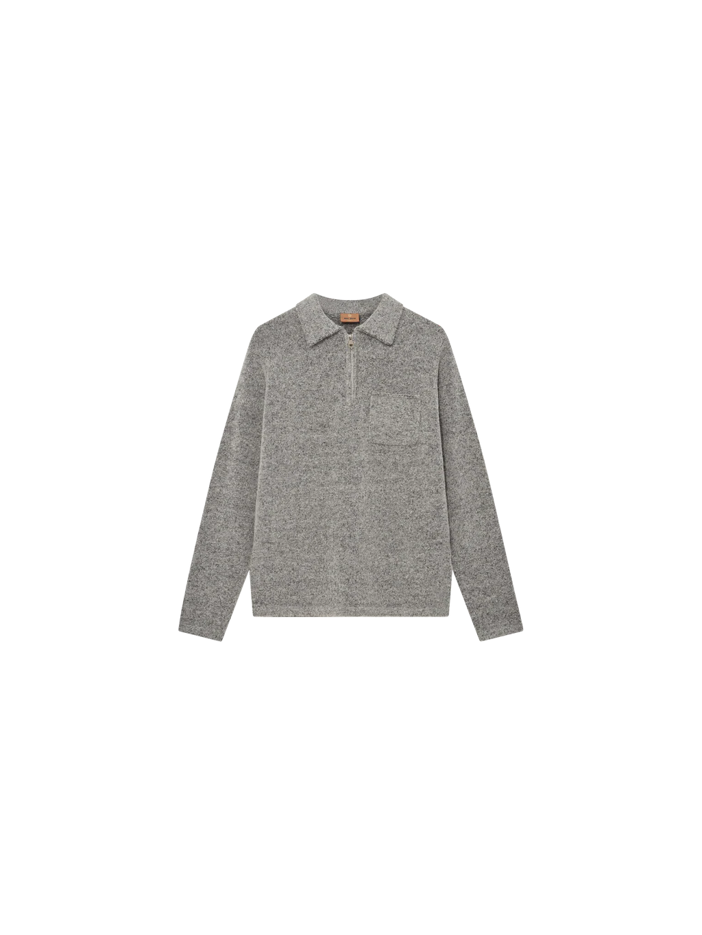 MMGRYAN SOFT ZIP POLO KASHMIR PULLOVER