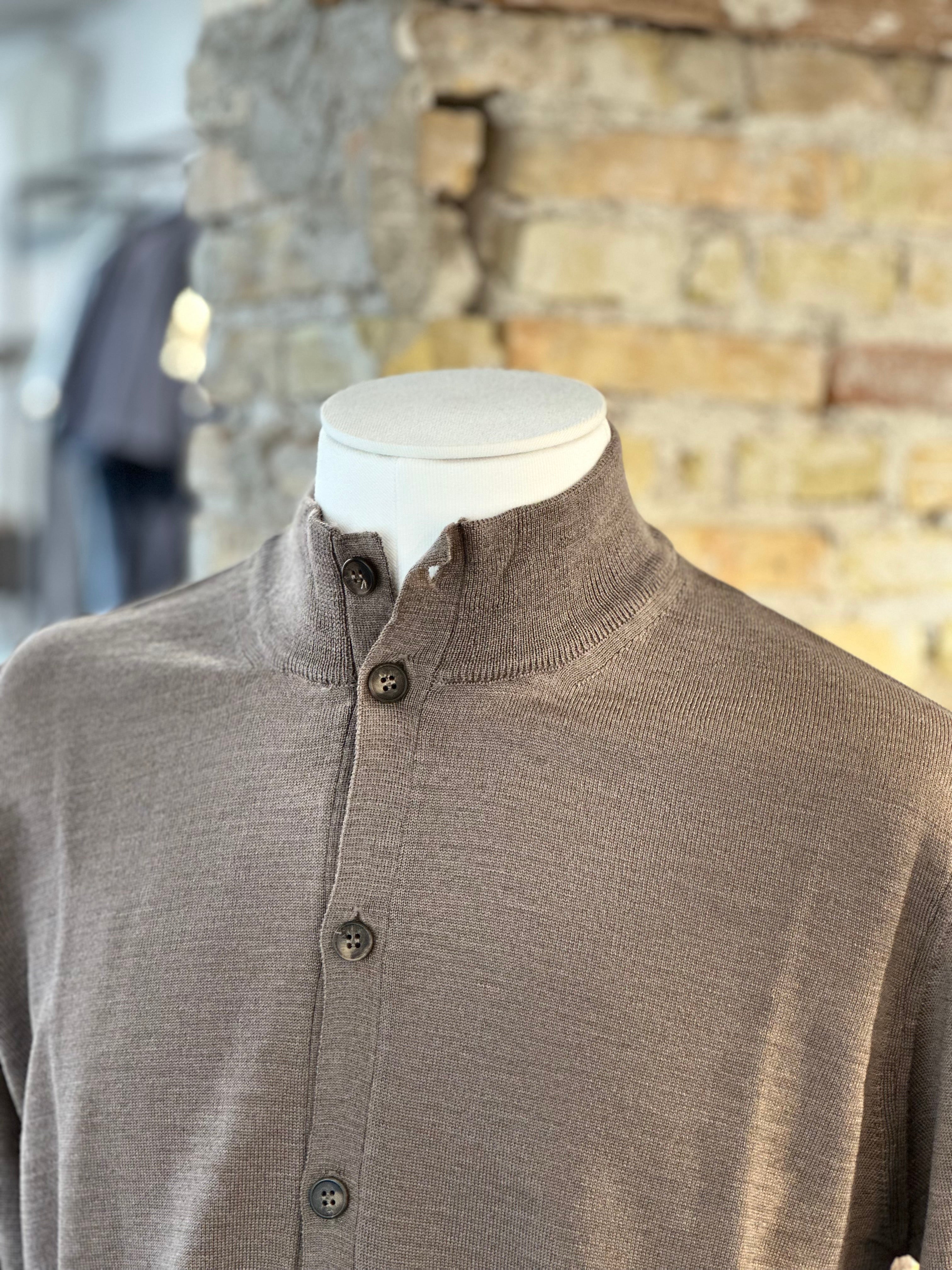 EXTRAFINE TOLLEGNO MERINO ULD CARDIGAN