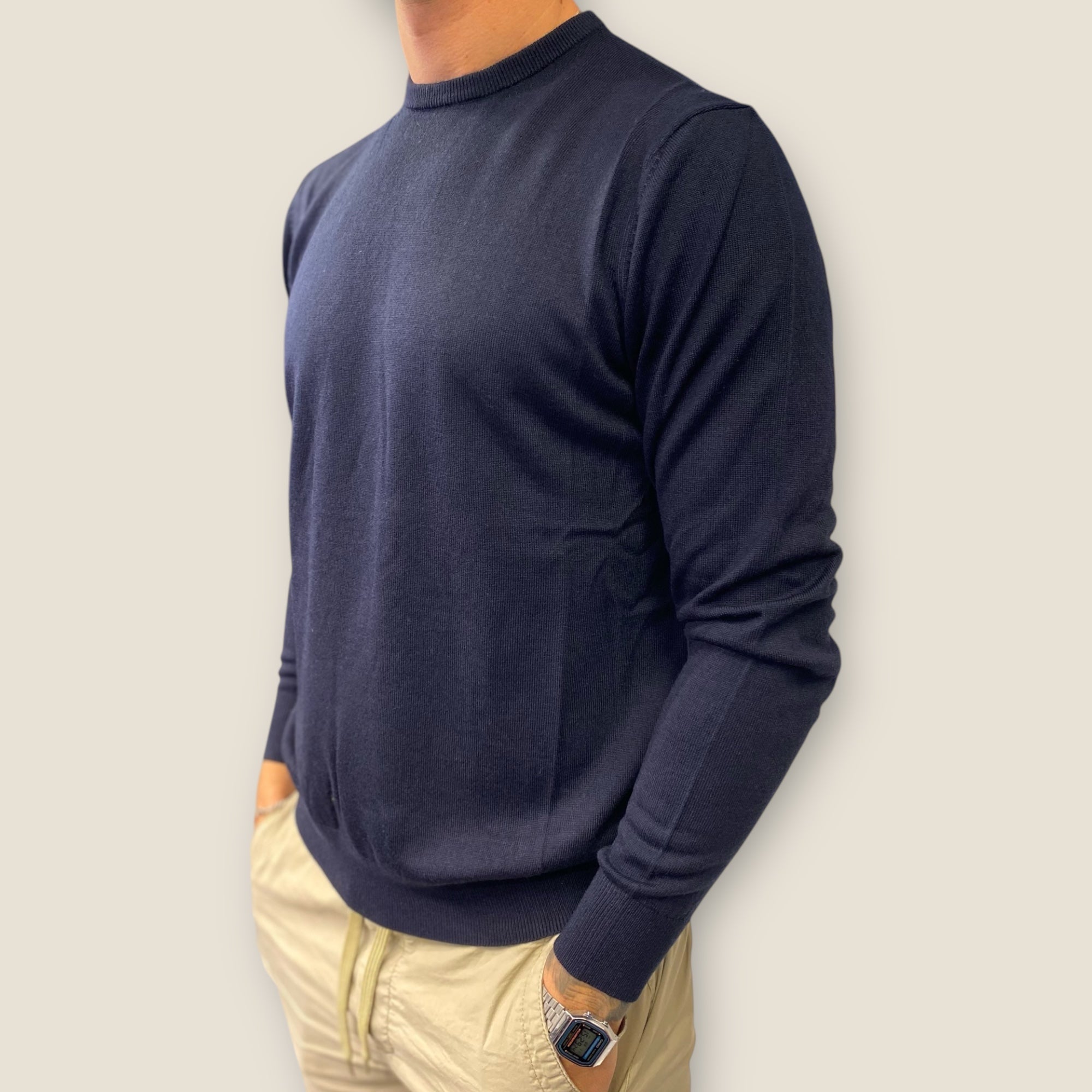 CREW NECK - EKSTRA FIN MERINOULD