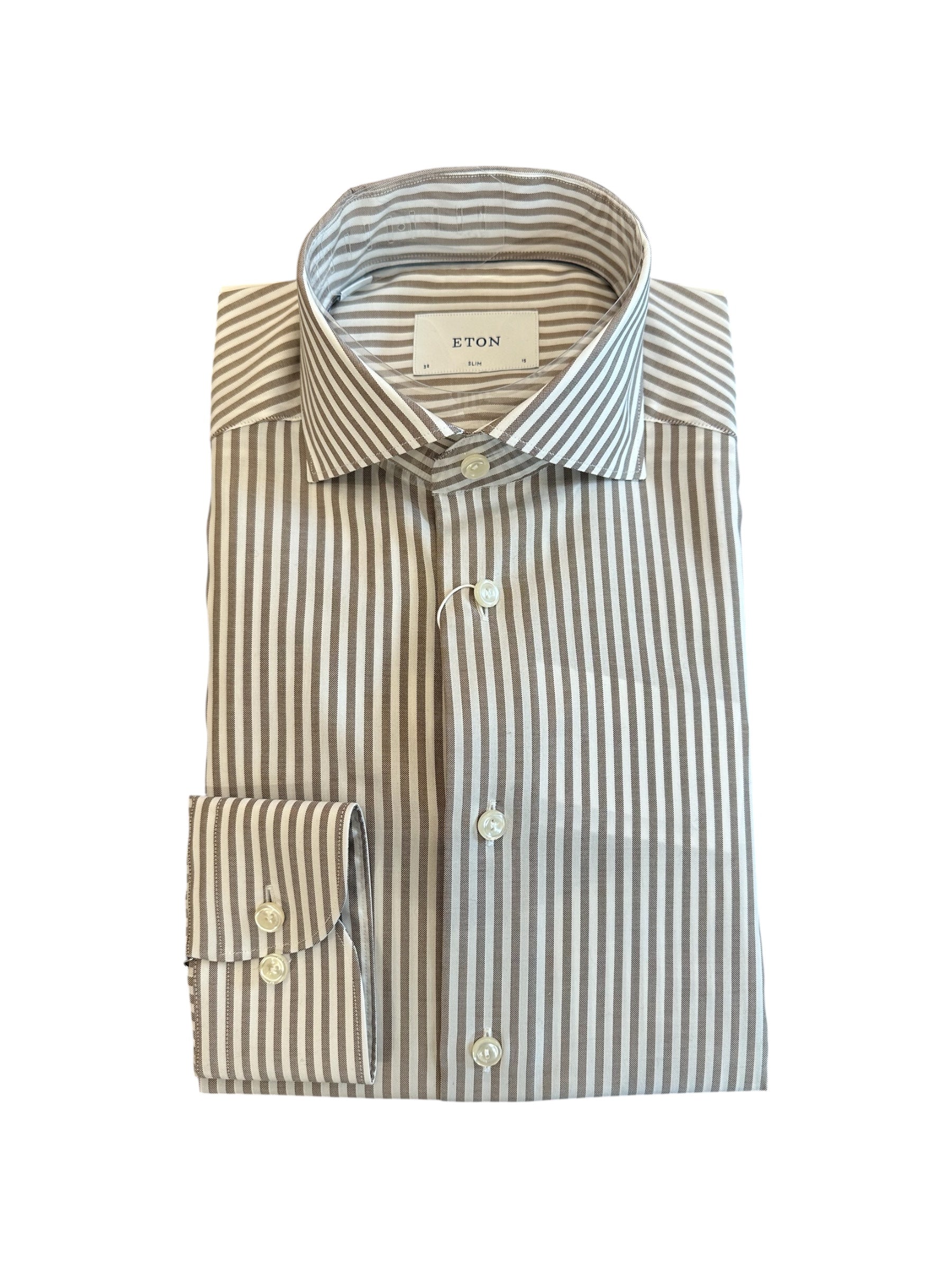 STRIPED SIGNATURE OXFORD SHIRT / CONTEMPORARY FIT