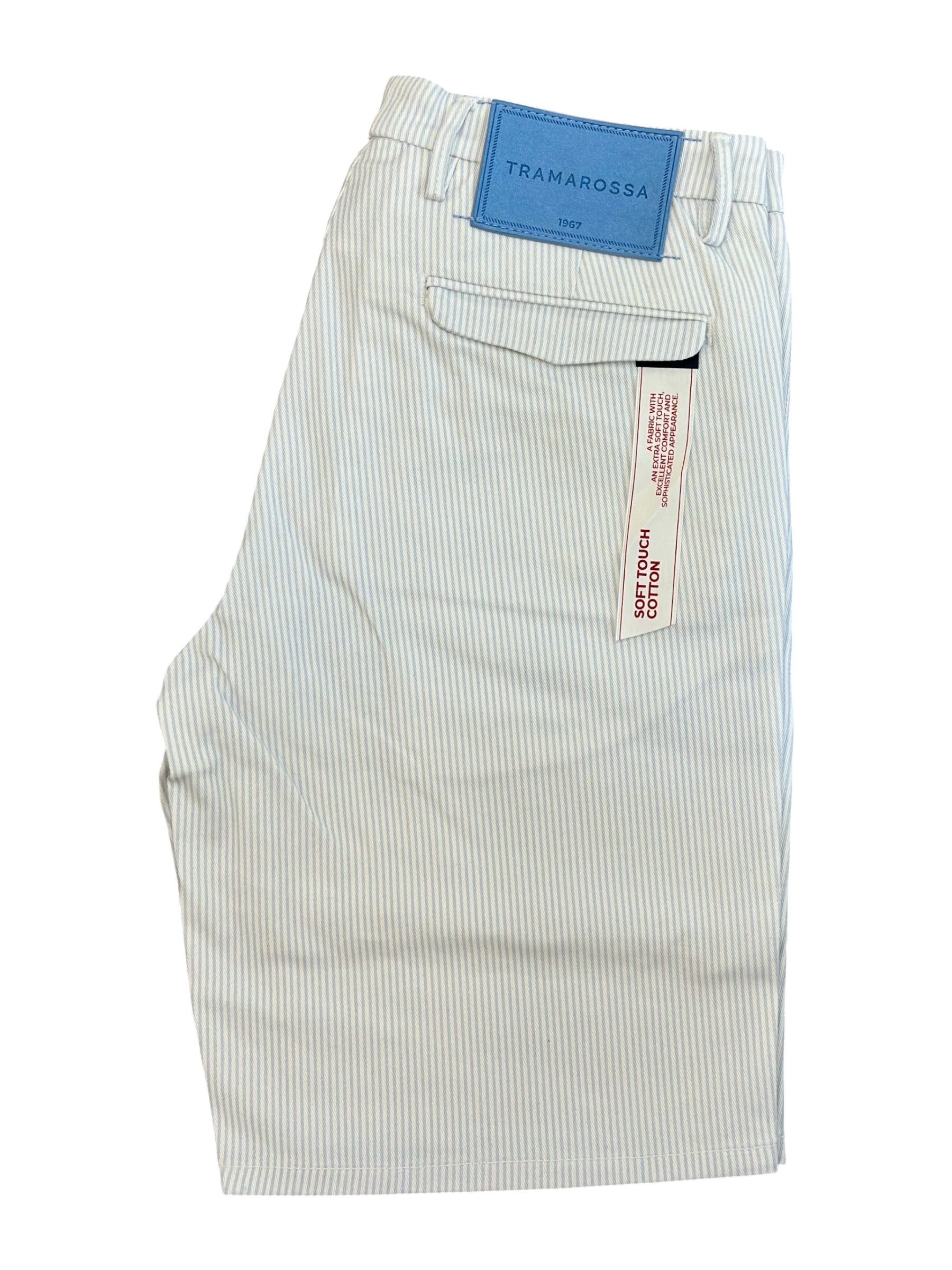 ELIA CHINO SHORTS - SKY STRIPES