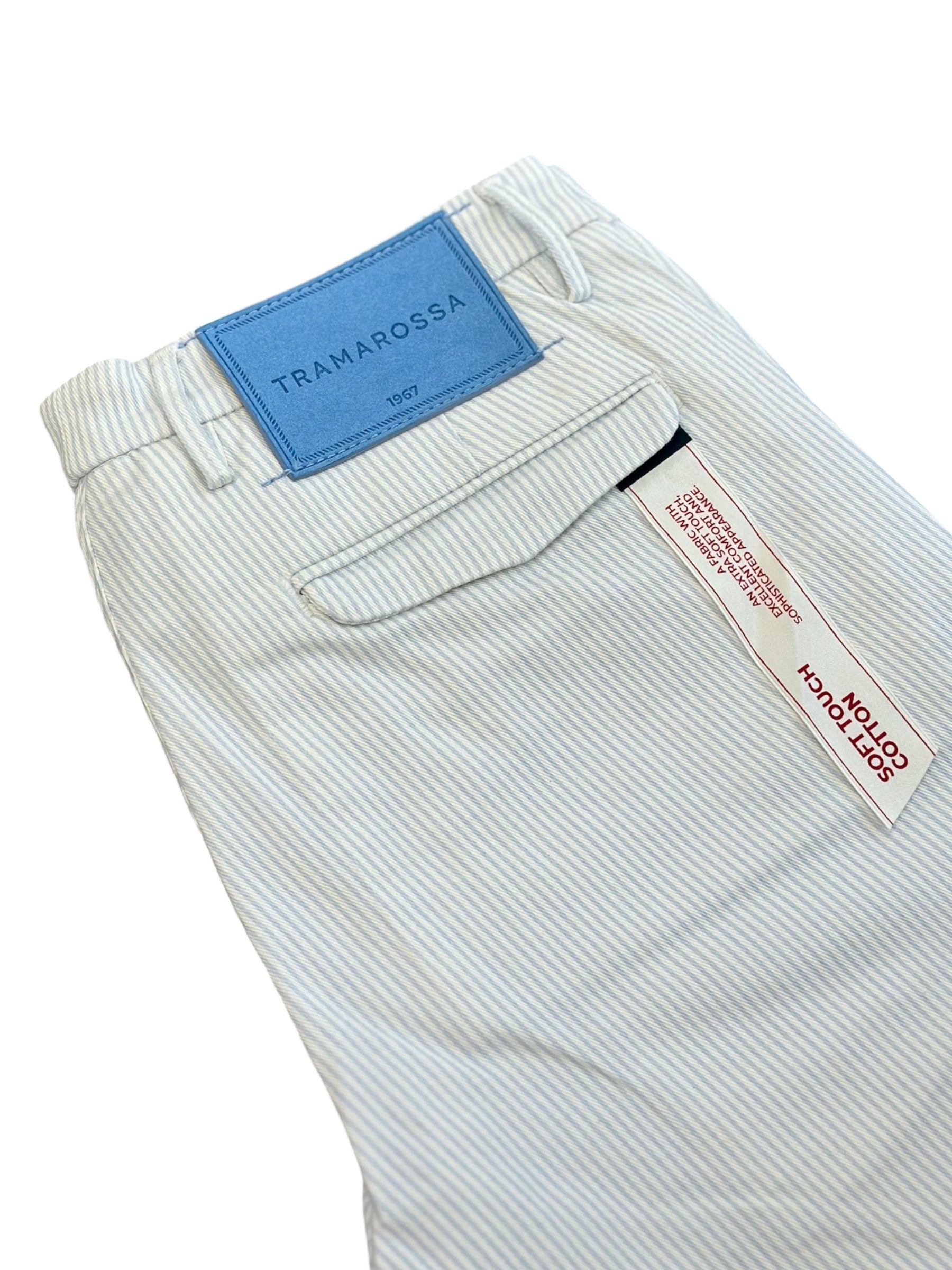 ELIA CHINO SHORTS - SKY STRIPES