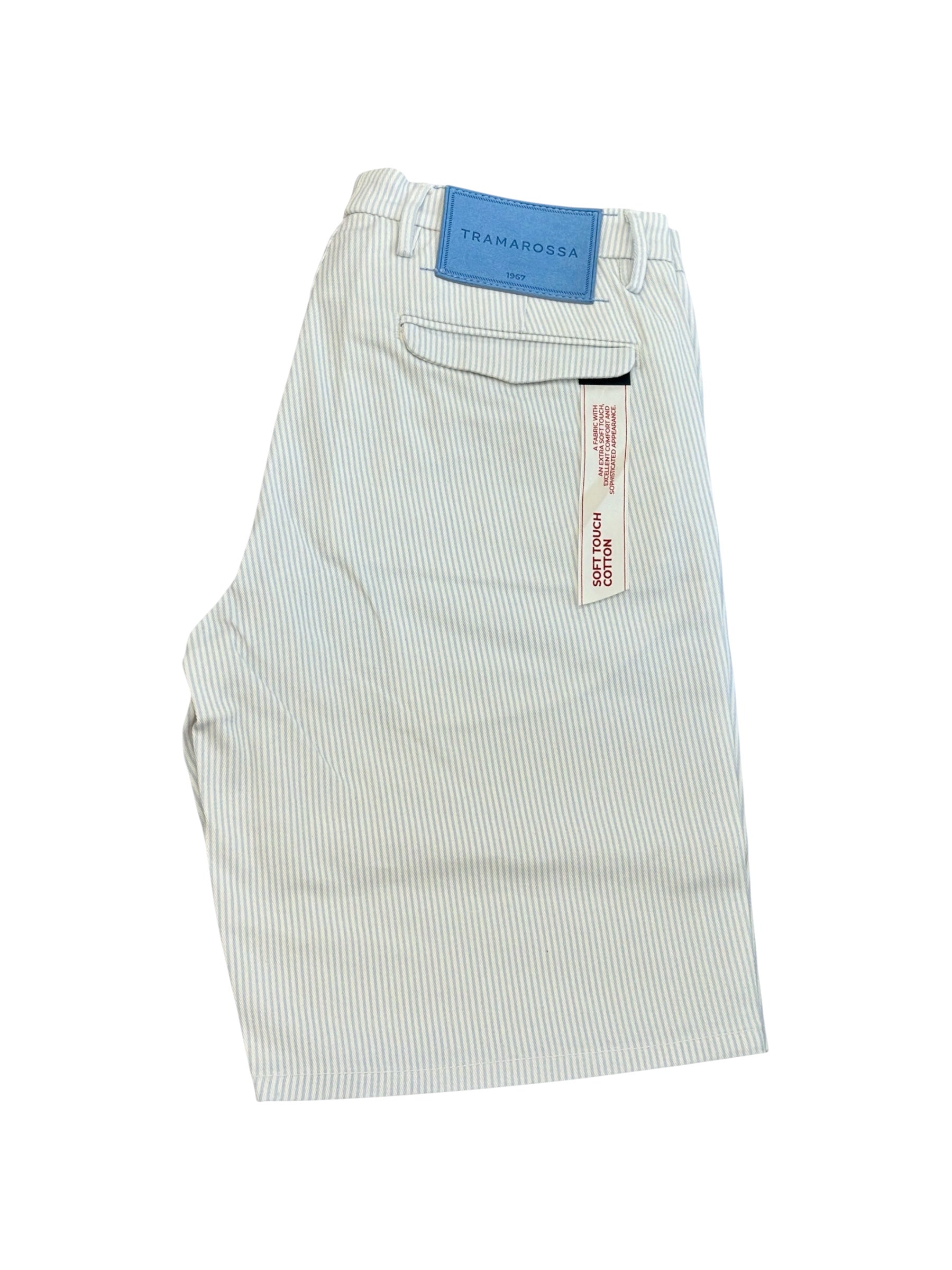 ELIA CHINO SHORTS - SKY STRIPES