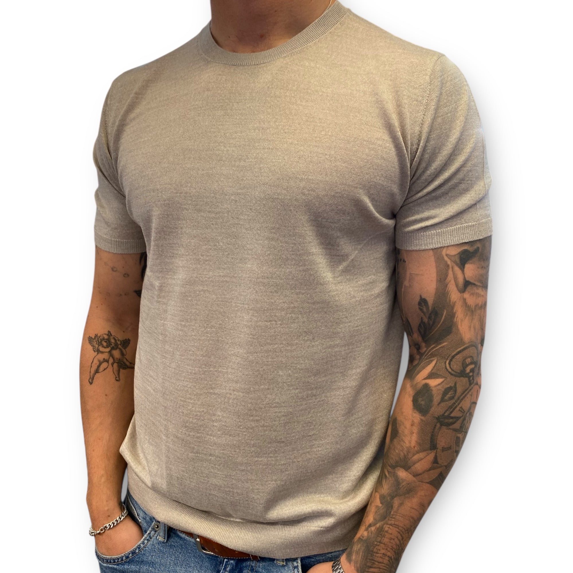 SILK CASHMERE T-SHIRT