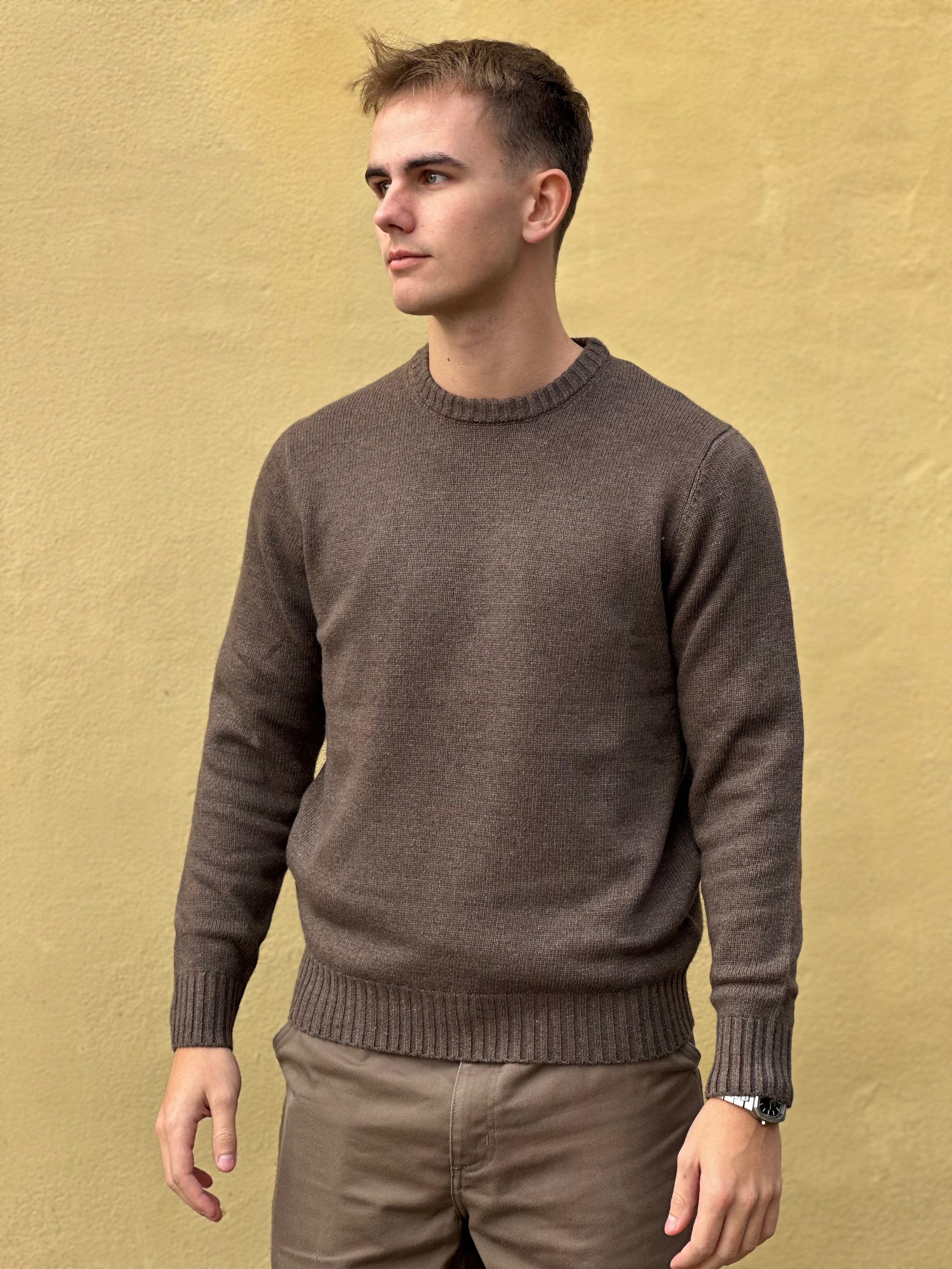 LANA WOOL CASHMERE CREWNECK STRIK