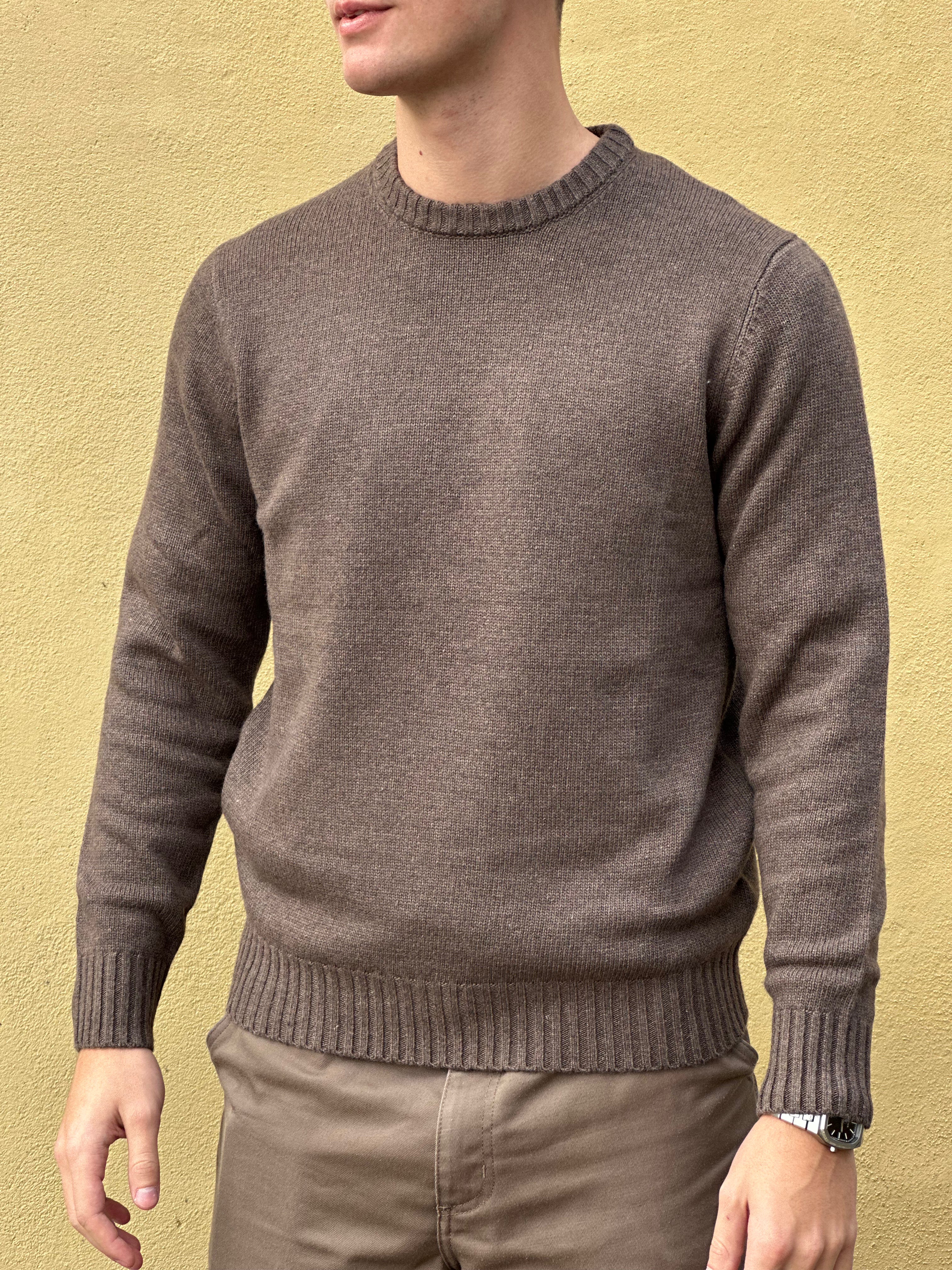 LANA WOOL CASHMERE CREWNECK STRIK