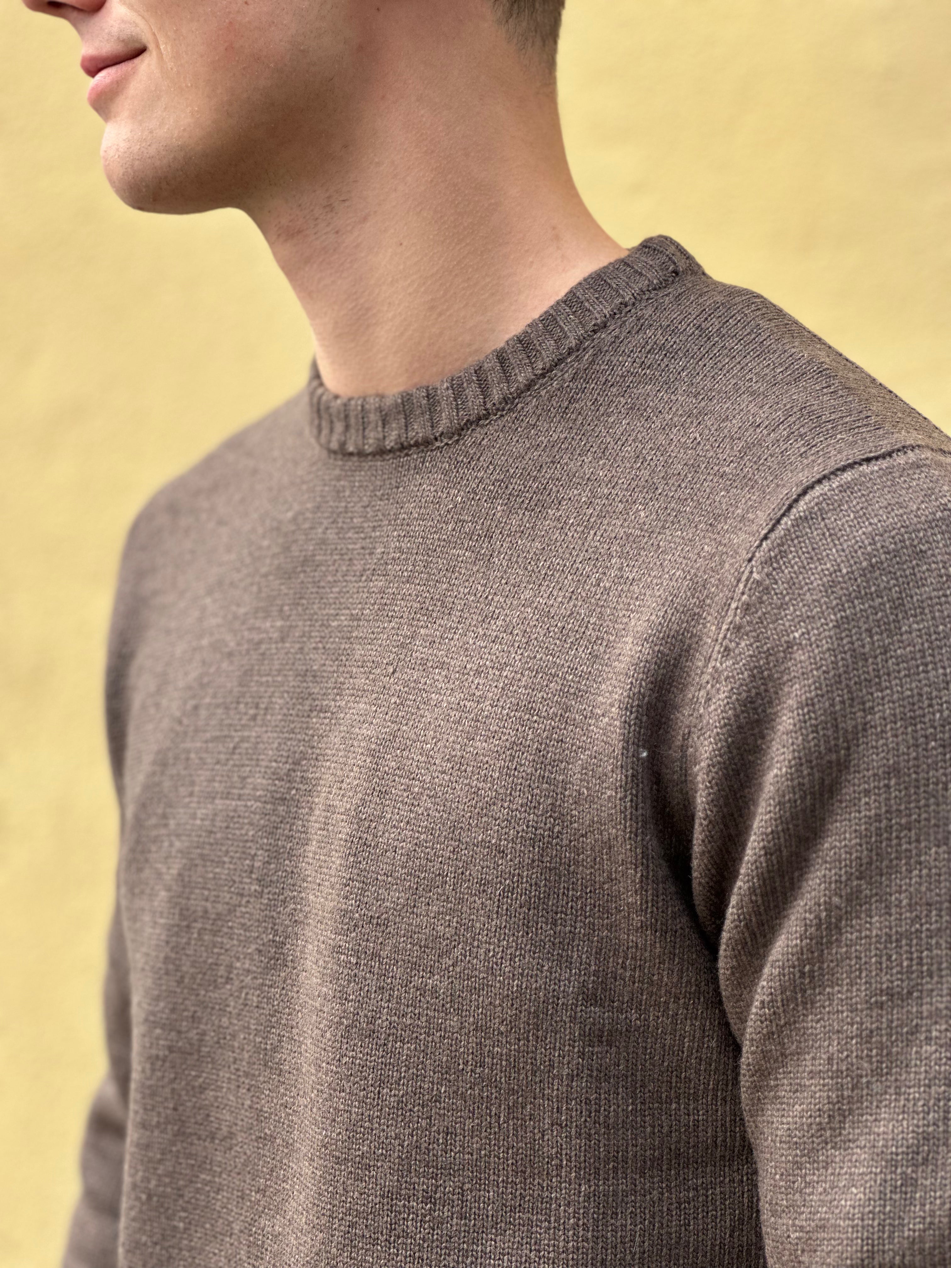 LANA WOOL CASHMERE CREWNECK STRIK