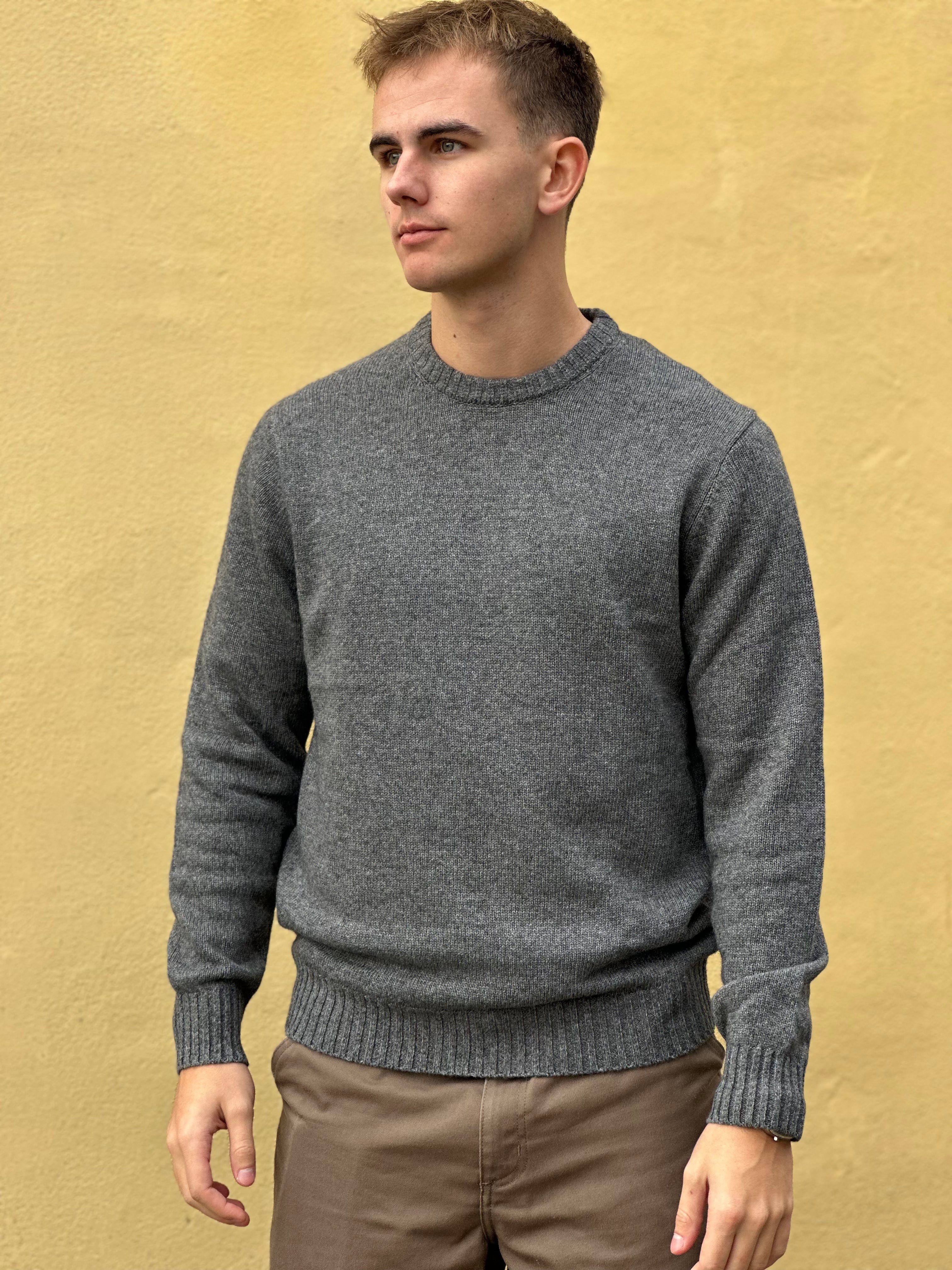 LANA WOOL CASHMERE CREWNECK STRIK