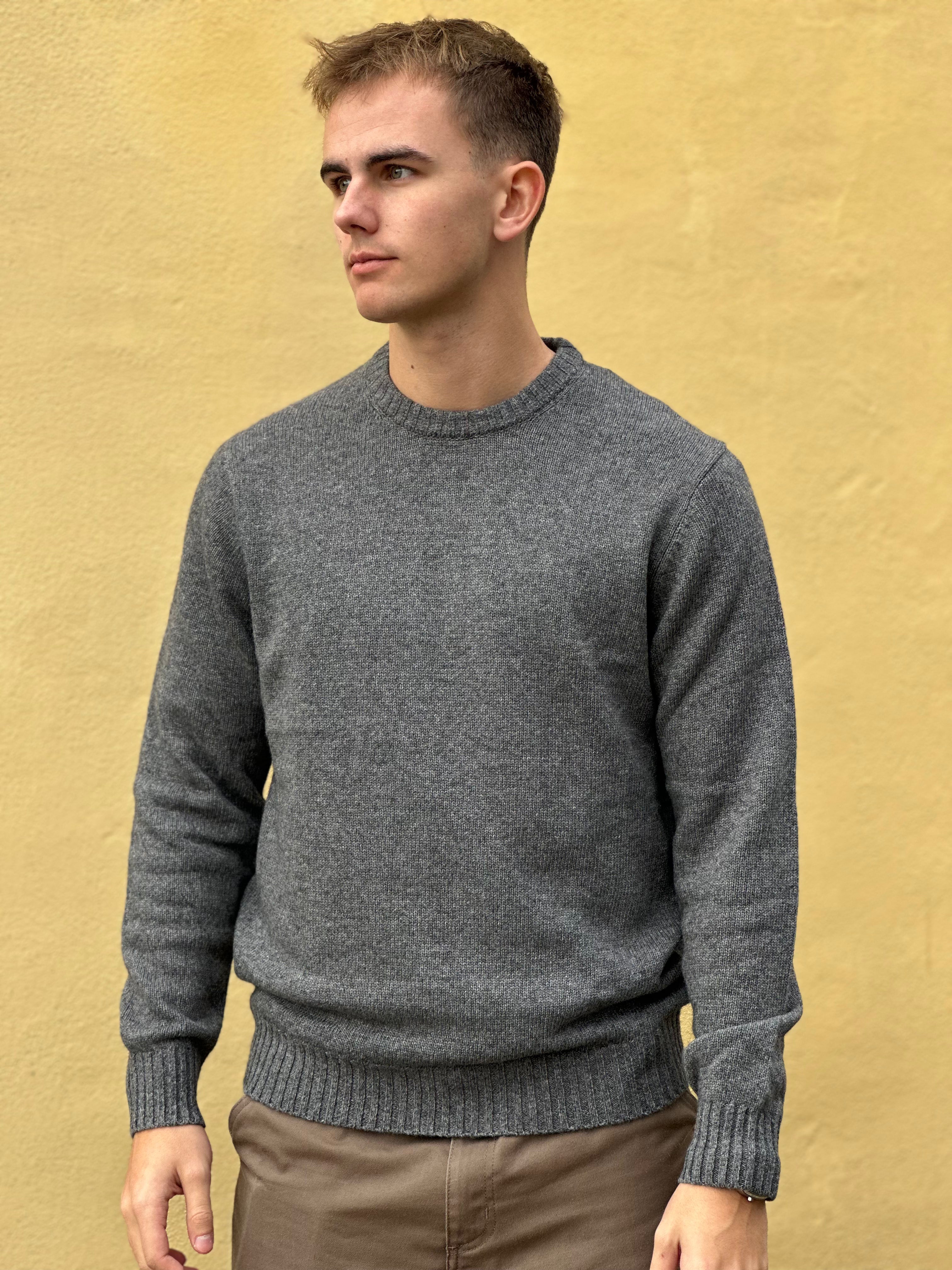 LANA WOOL CASHMERE CREWNECK STRIK