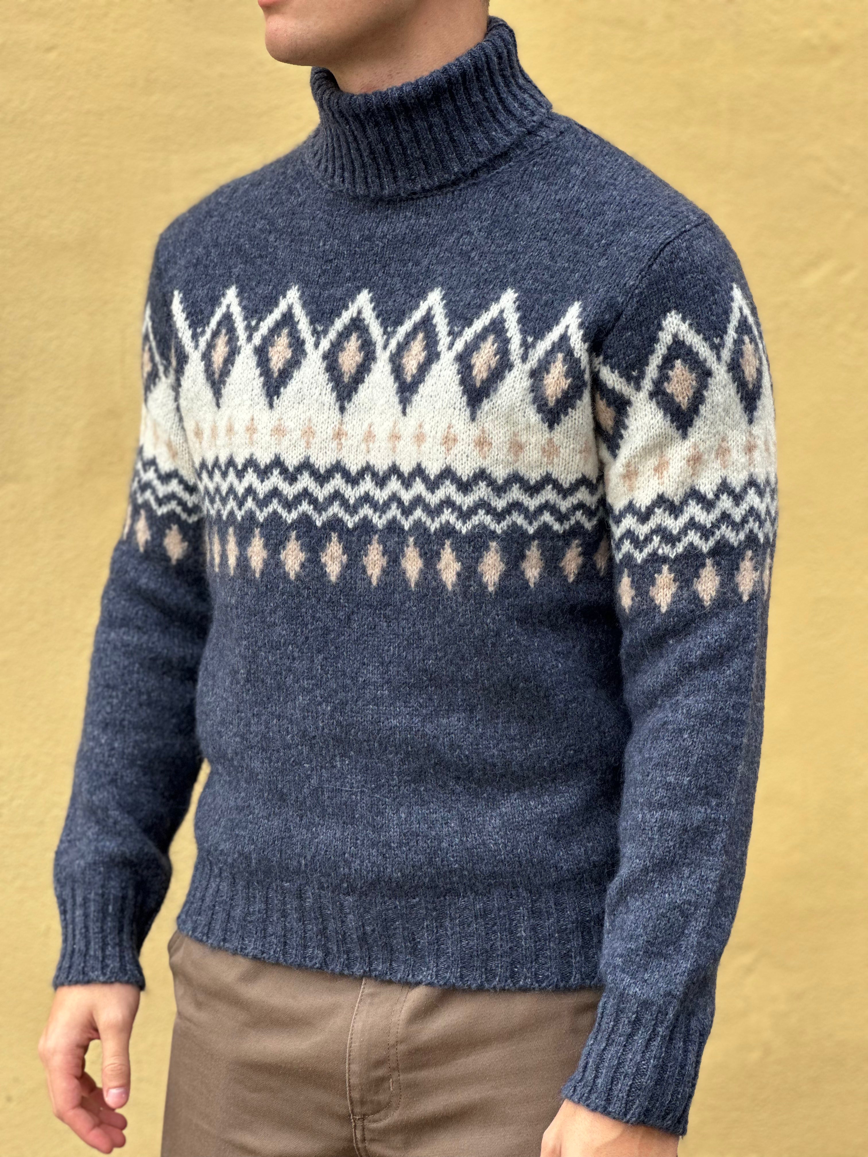 JACQUARD RULLEKRAVE I EXTRA FIN ULD