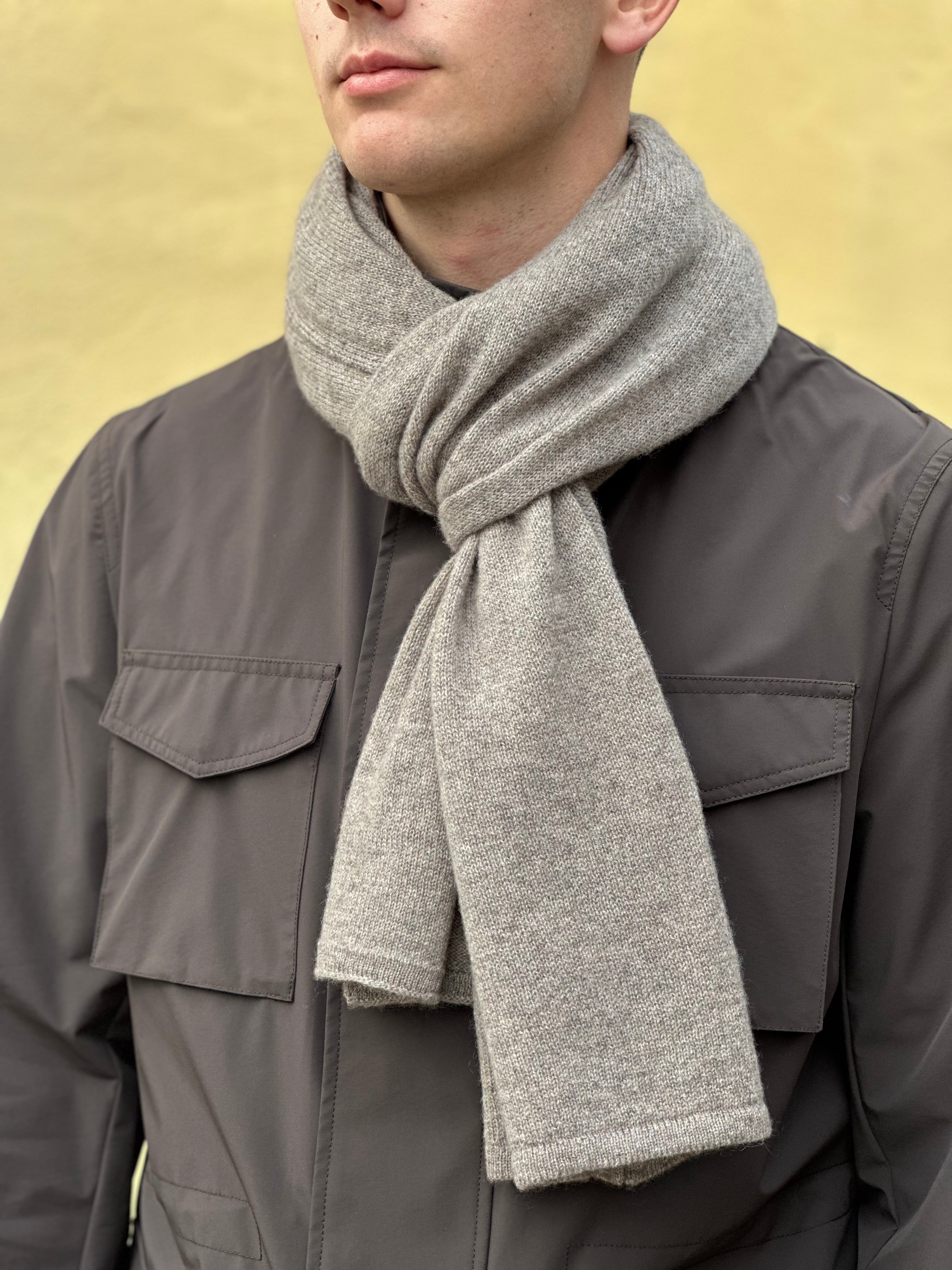 KNITTED TØRKLÆDE 100% CASHMERE