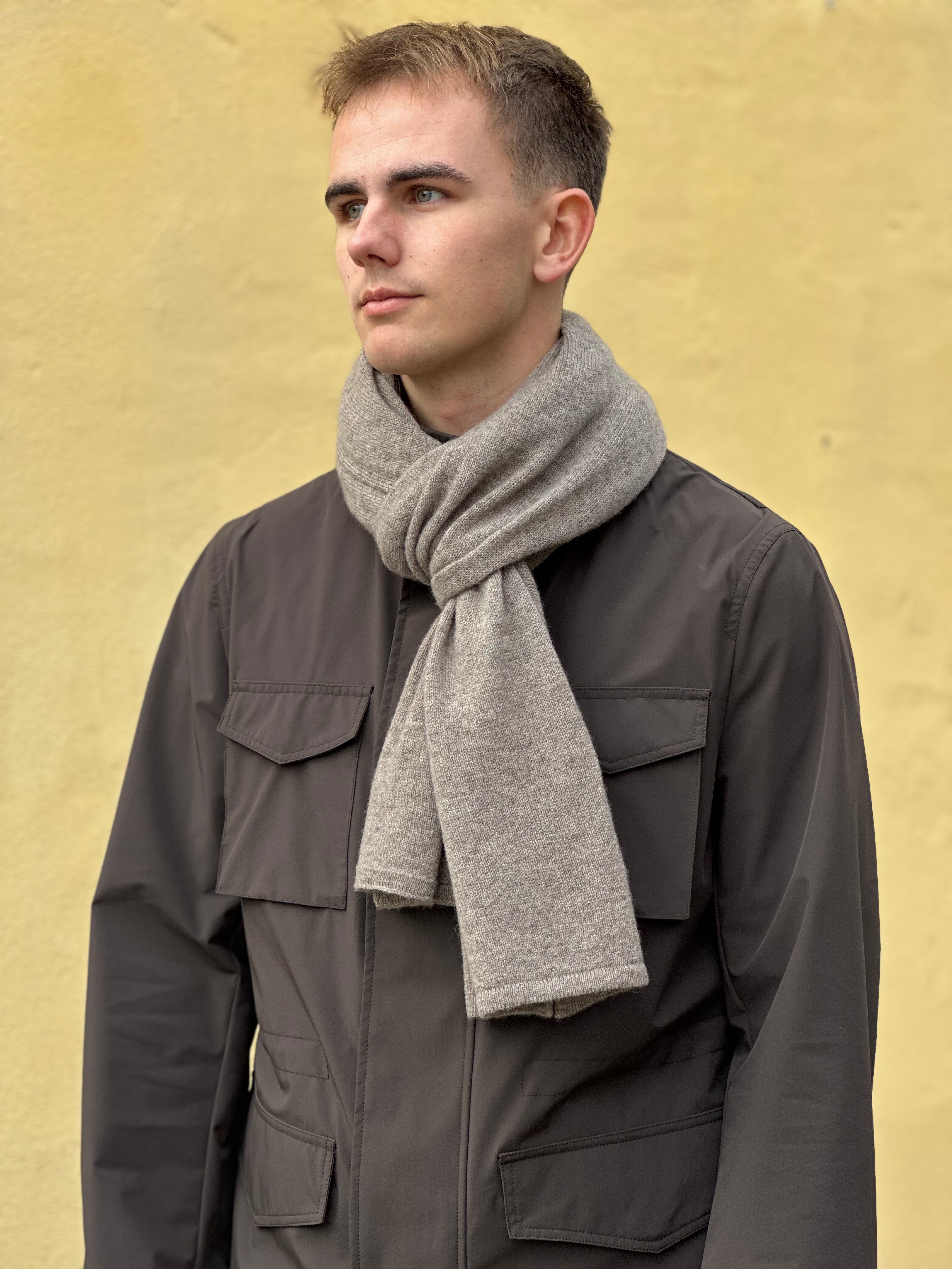 KNITTED TØRKLÆDE 100% CASHMERE