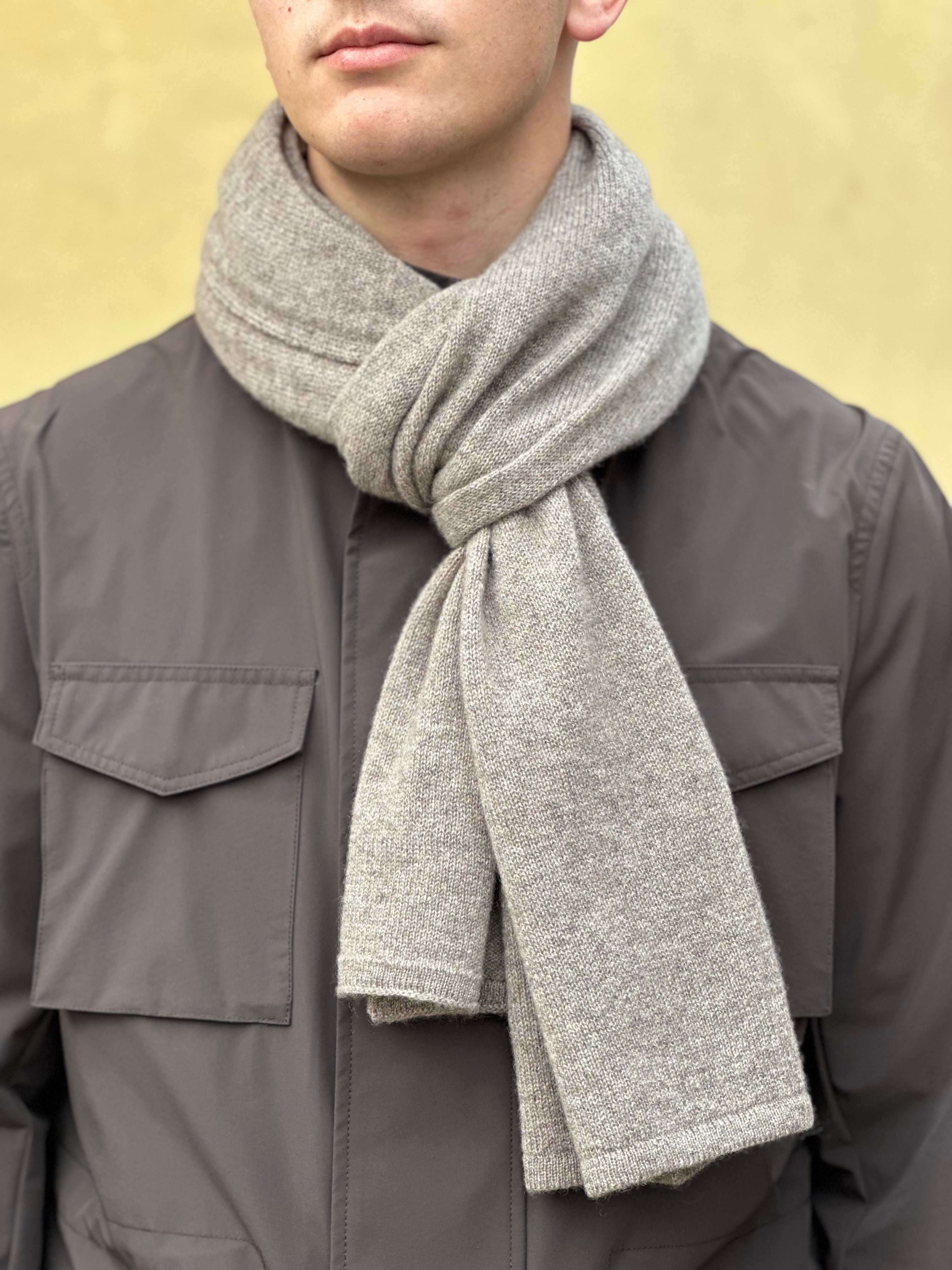 KNITTED TØRKLÆDE 100% CASHMERE