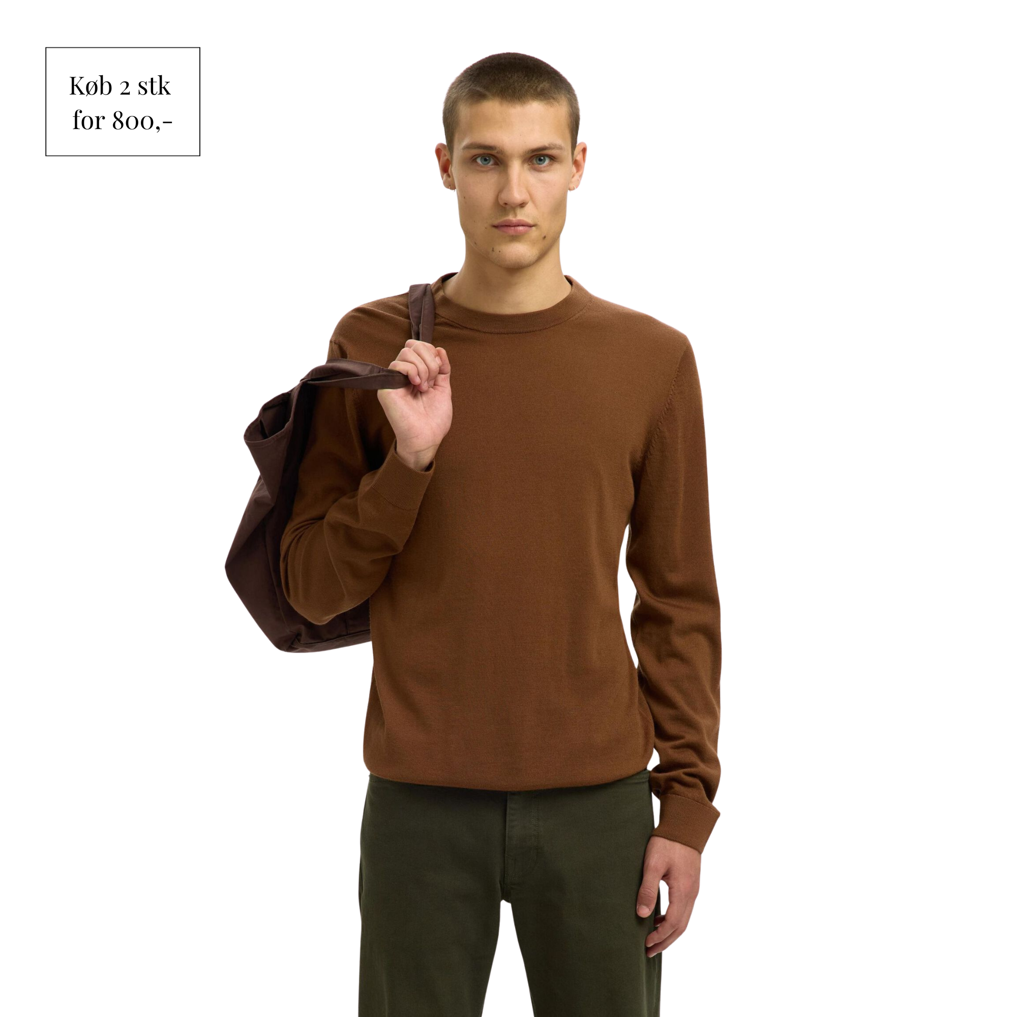 100% MERINOULD CREW NECK JUMPER