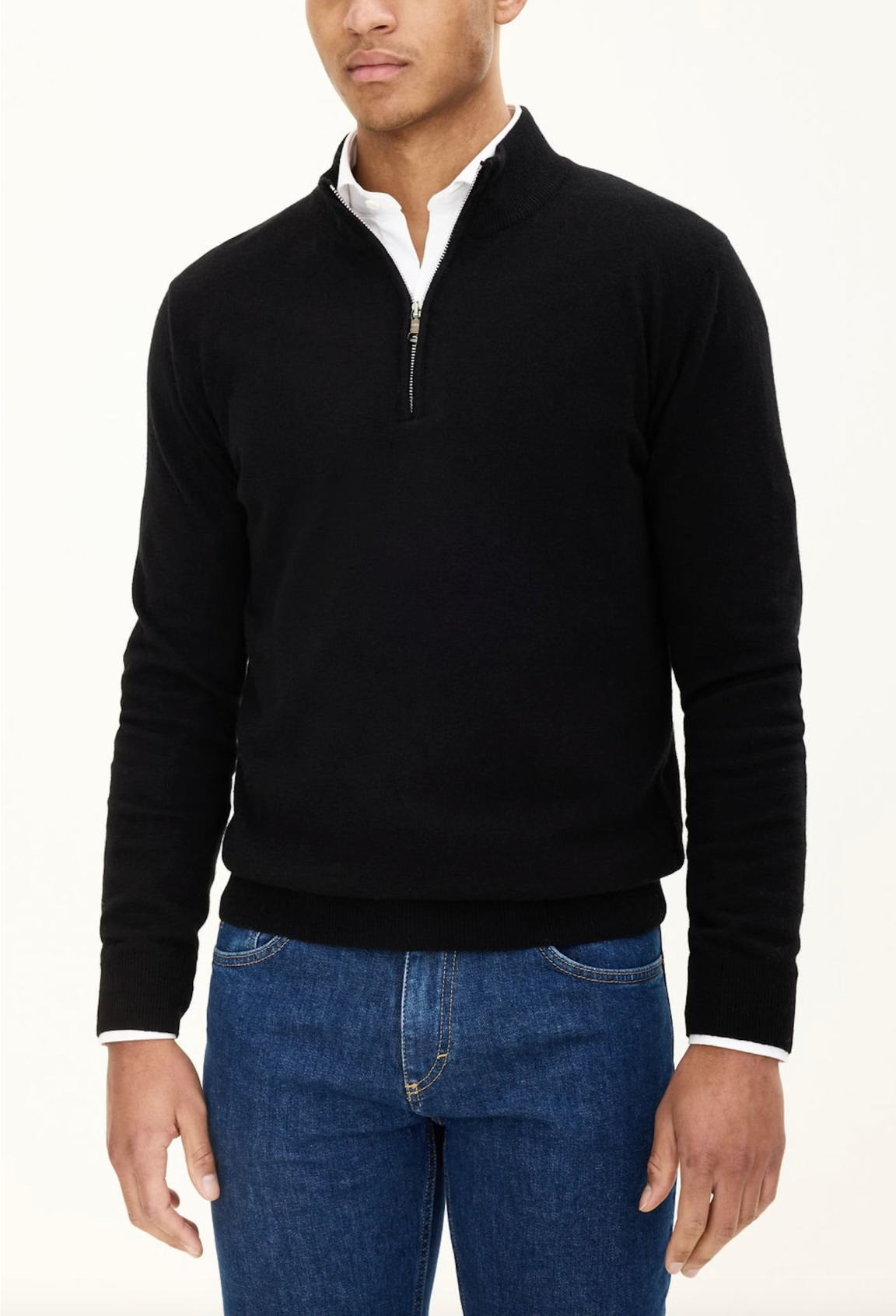 PATTON HALF ZIP CASHMERE TRØJE