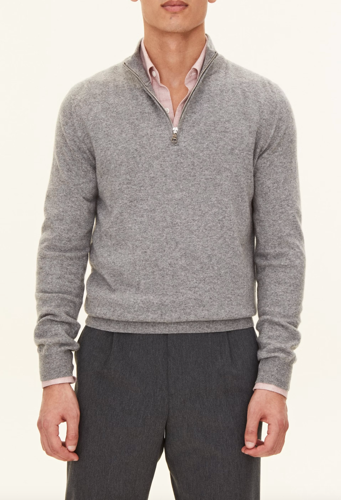 PATTON HALF ZIP CASHMERE TRØJE