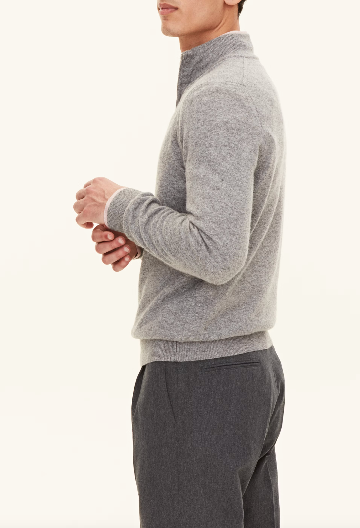 PATTON HALF ZIP CASHMERE TRØJE