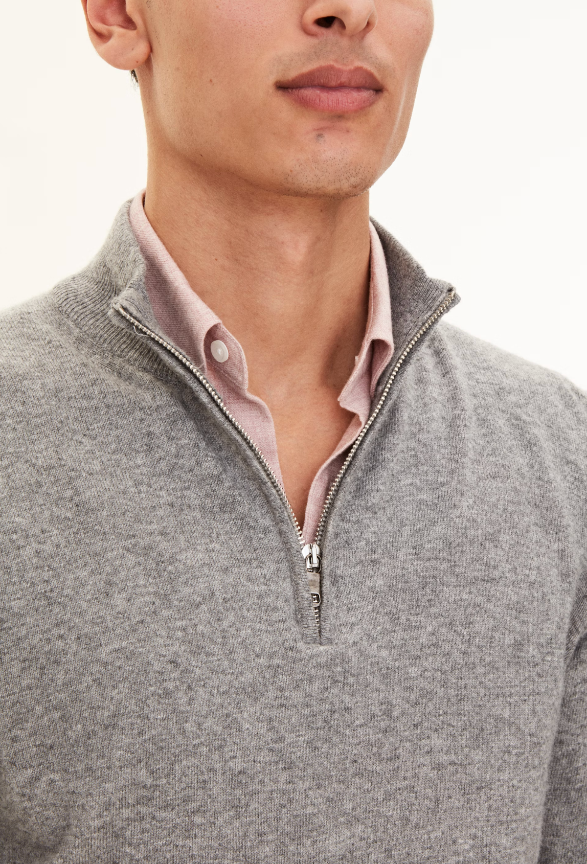 PATTON HALF ZIP CASHMERE TRØJE